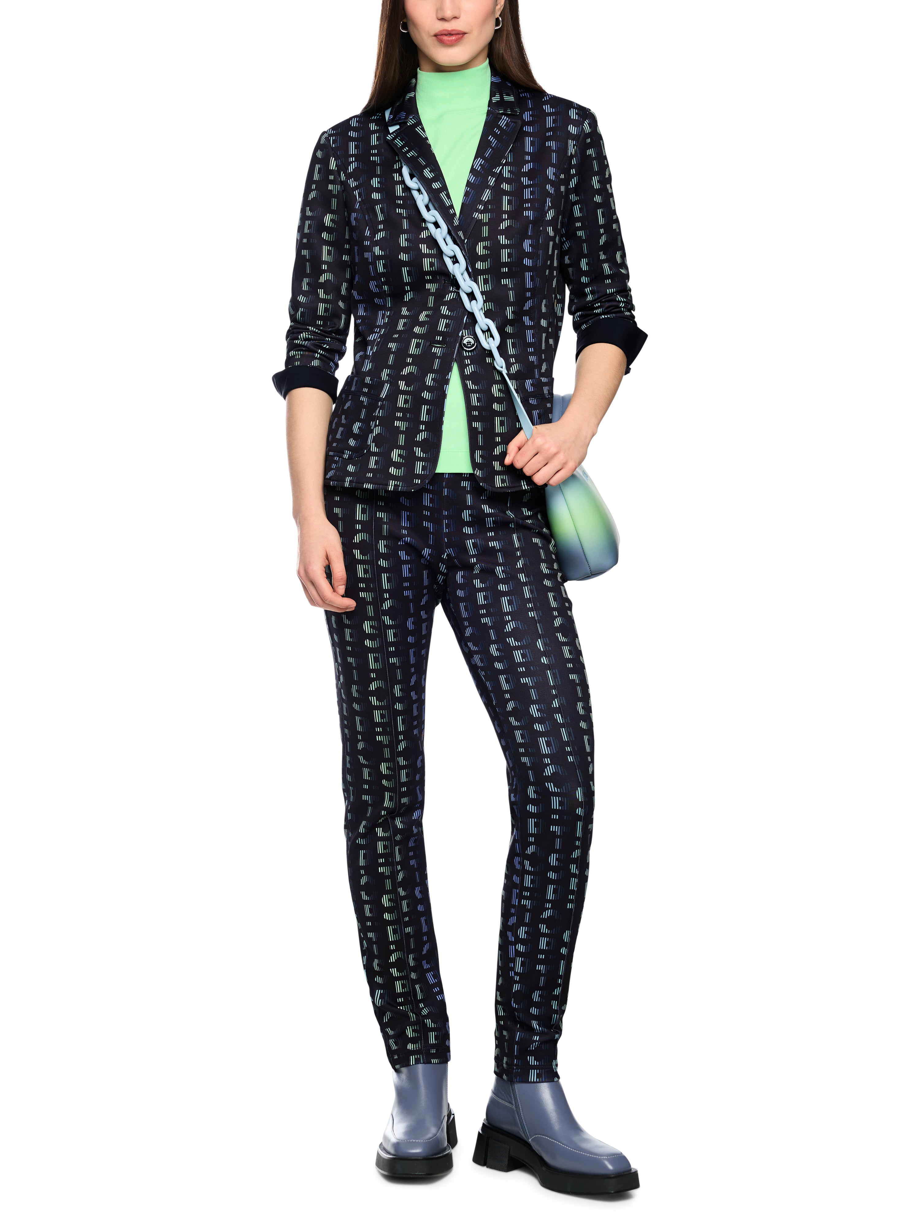 Jersey Blazer mit Print