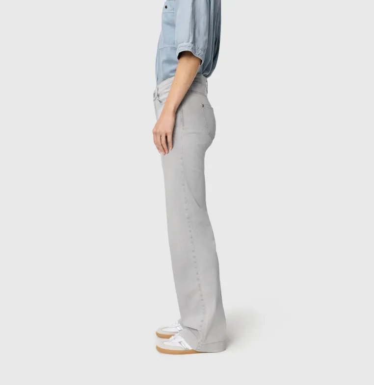 MAC Flared Leg Ash Grey Washed