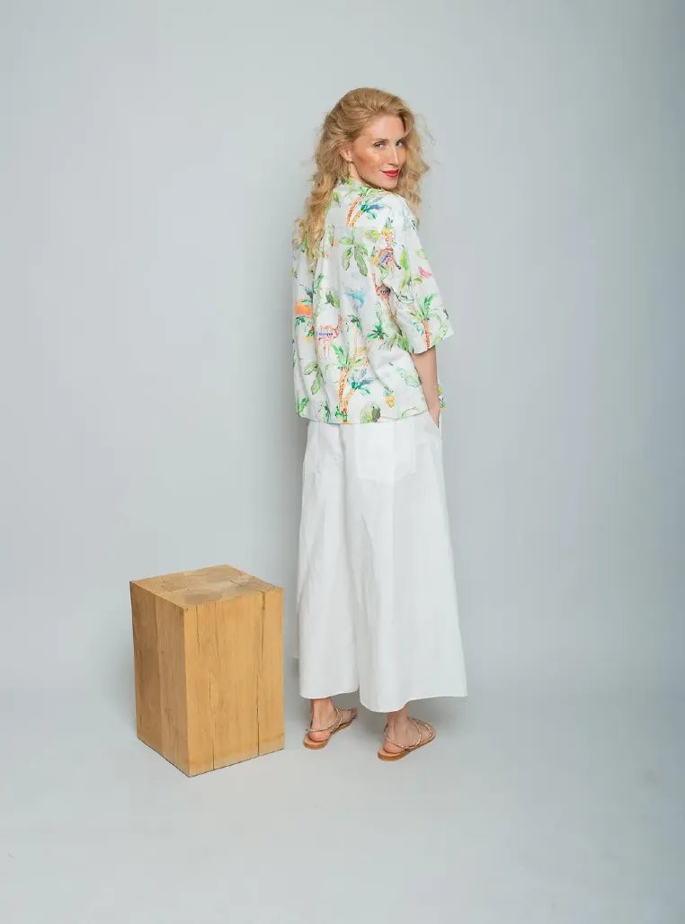 Bluse mit Kamel-Print