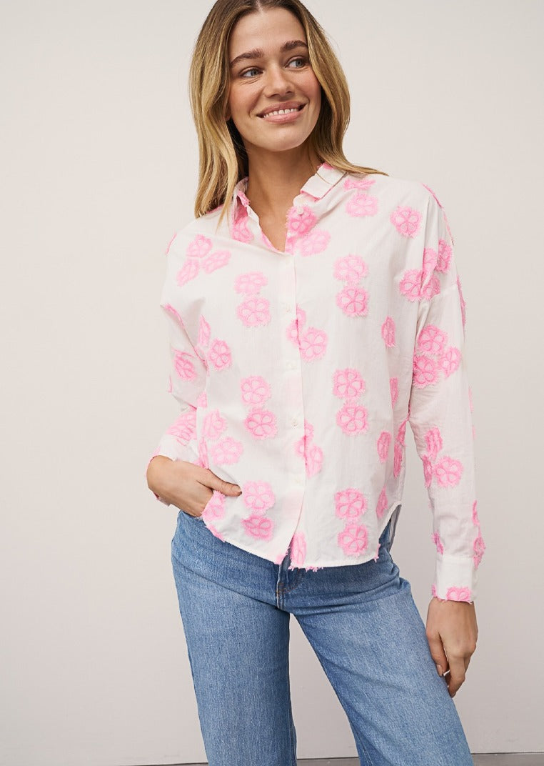 0039 Italy Blusen Pastel Pink