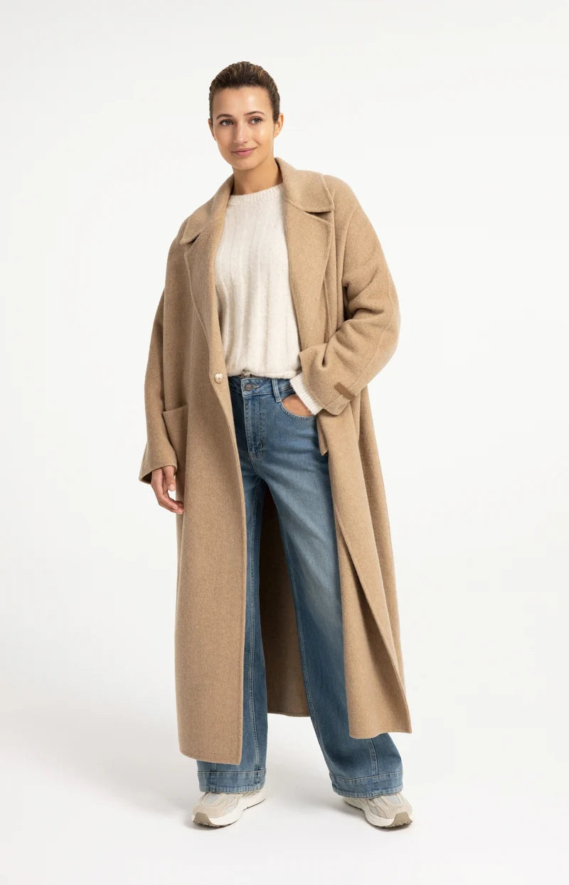 Oversize-Mantel aus Wollmischung