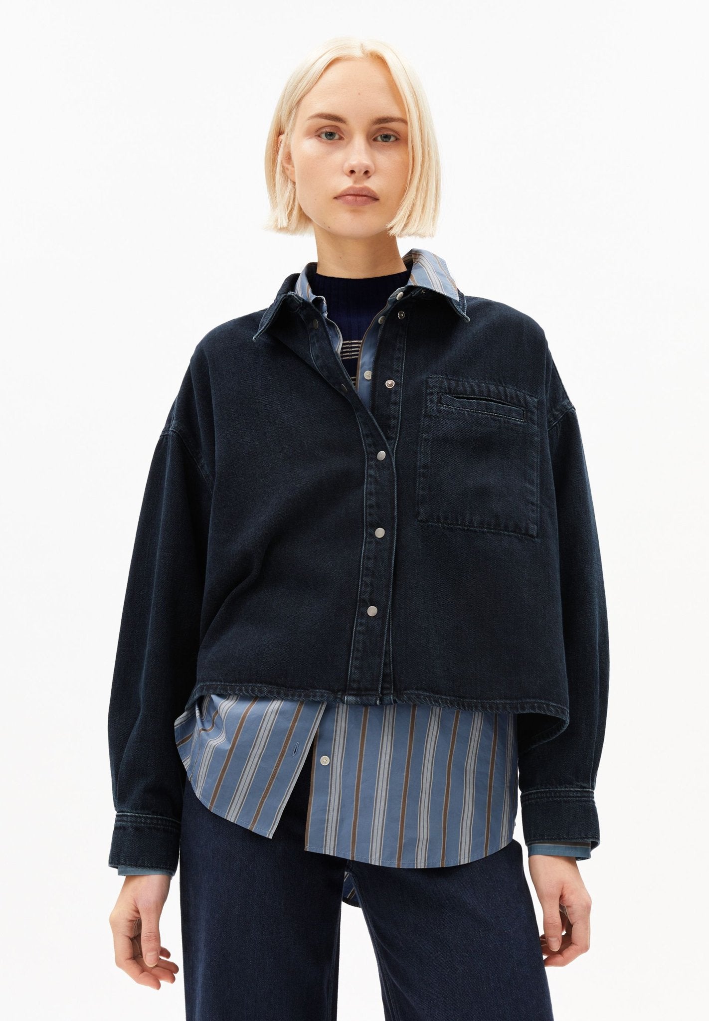 Denim-Bluse