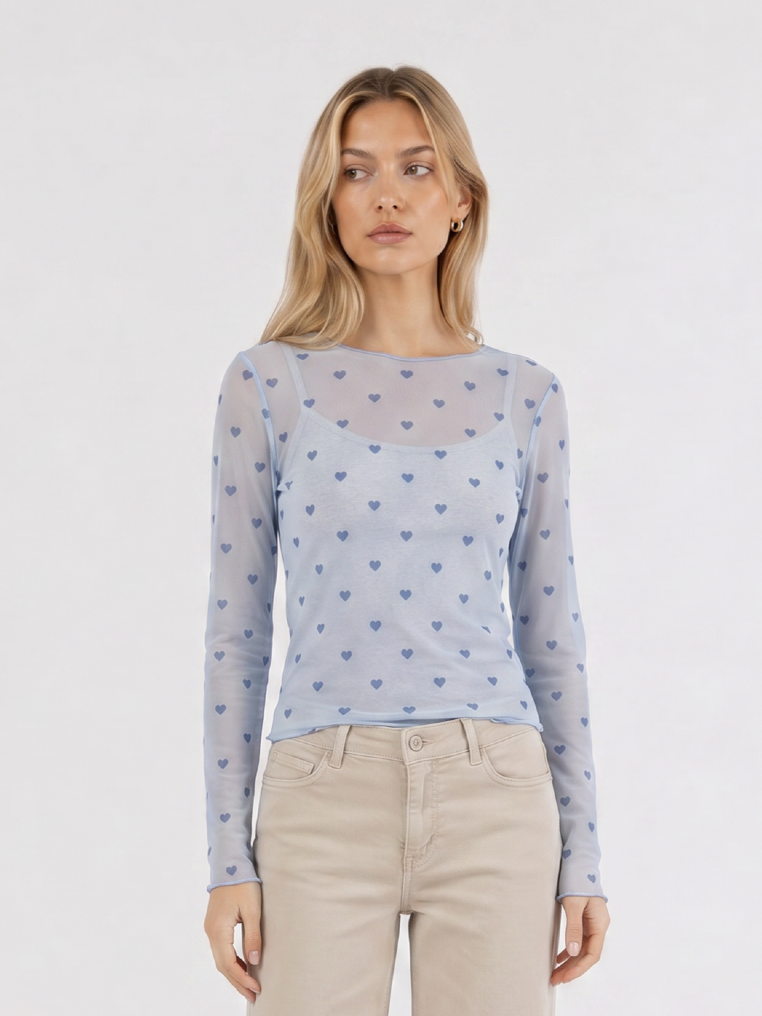 Longsleeve mit Herzen