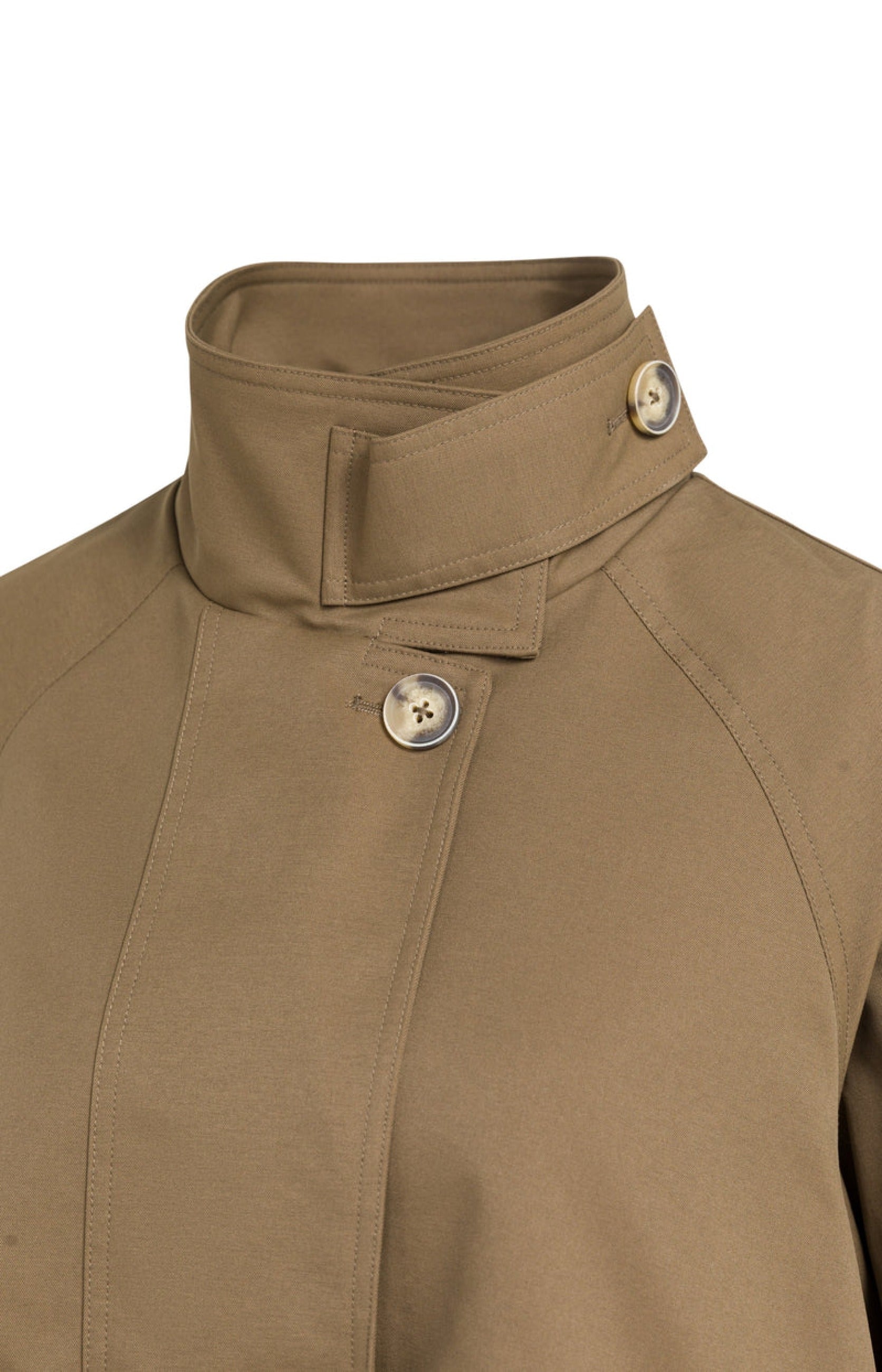 A-Linien-Trenchjacke mit Stehkragen