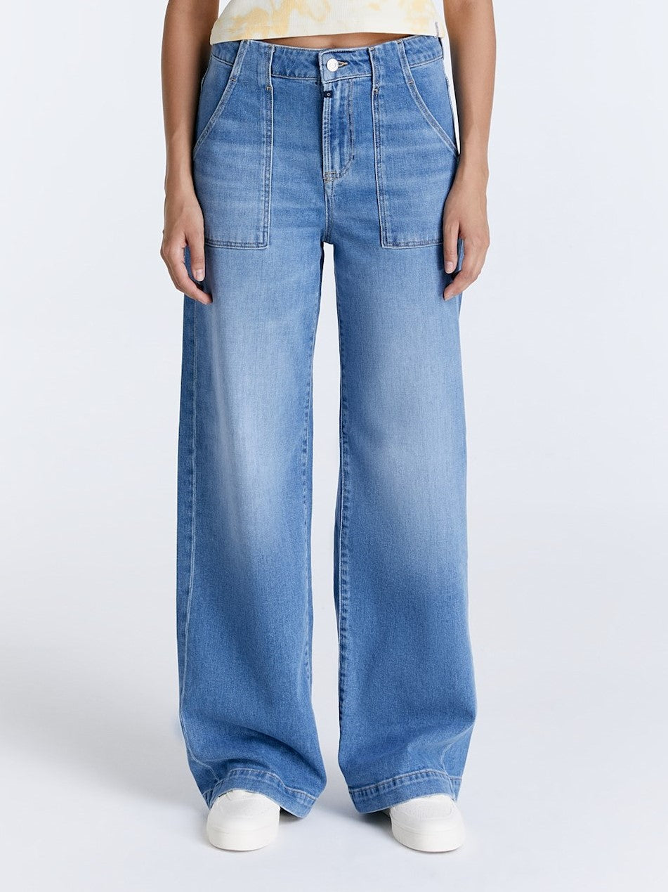 Cup of Joe Wide Leg Light Blue