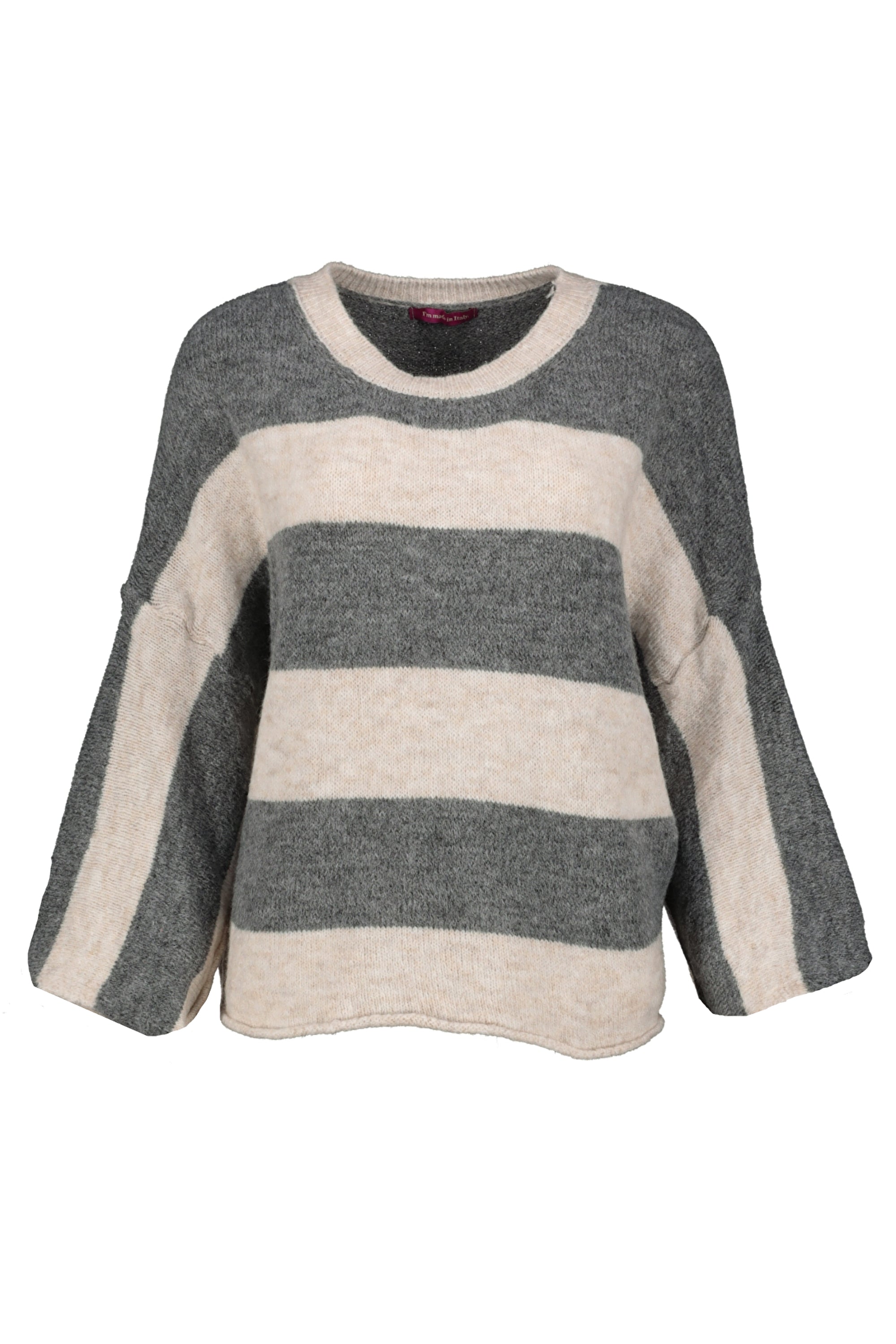 Goose Flash Strickpullover Beige/Grau