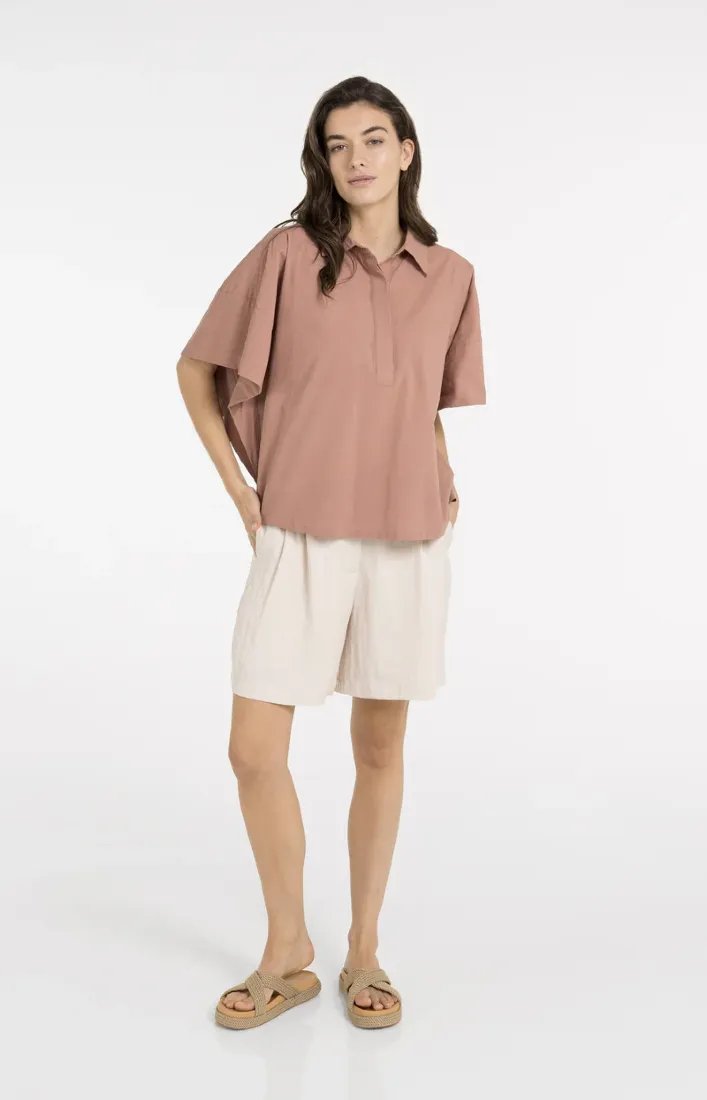 Oversize-Bluse mit weiten Ärmeln
