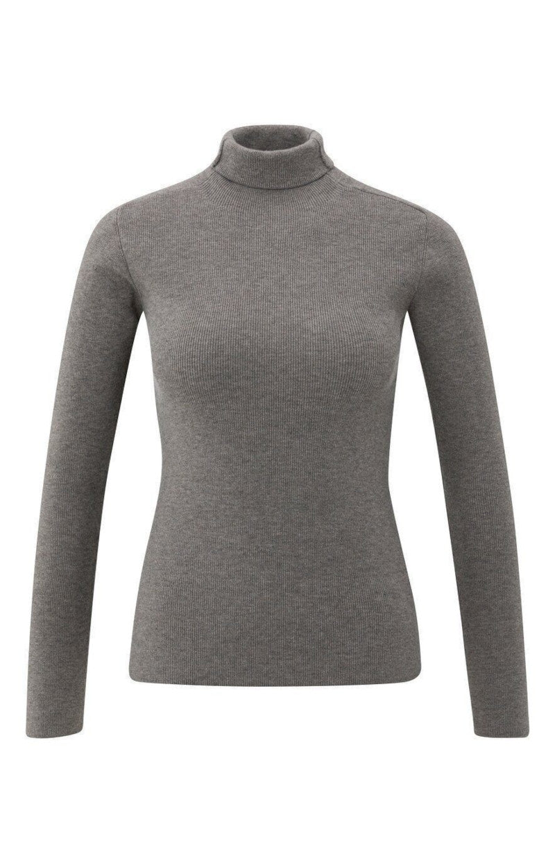 Strickpullover mit Rollkragen
