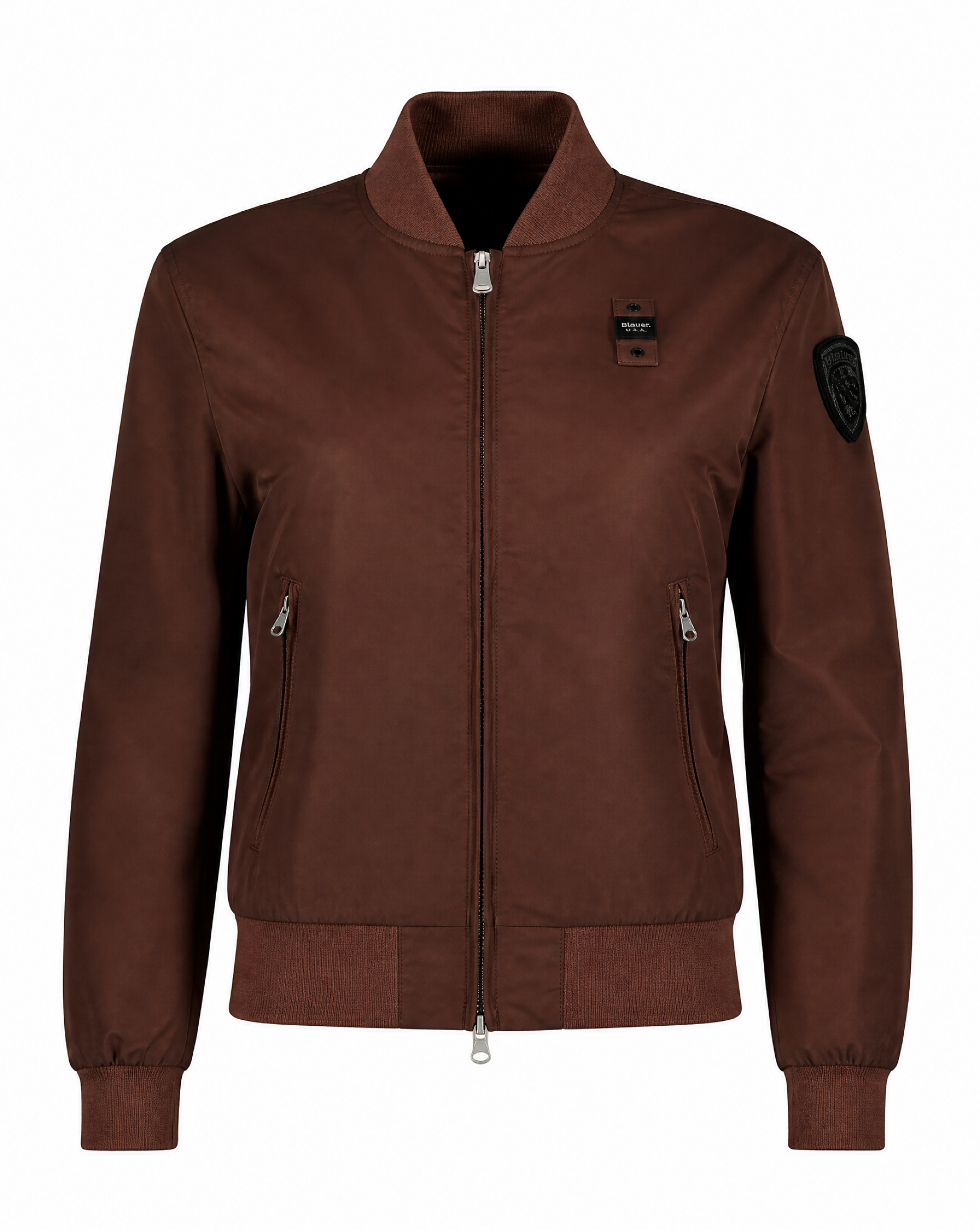 Blauer Bomberjacken Brown A