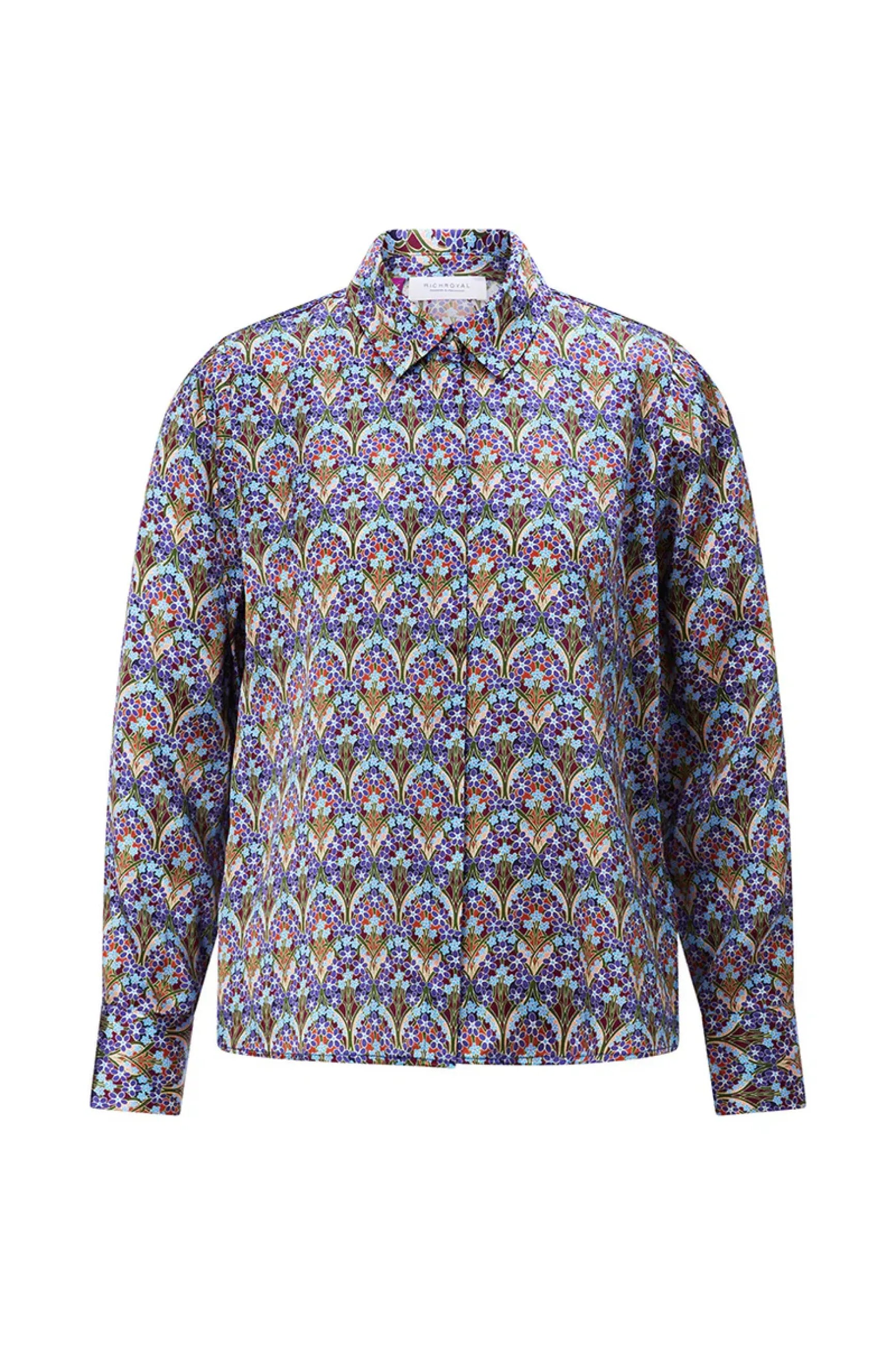 Bluse mit Blüten Muster