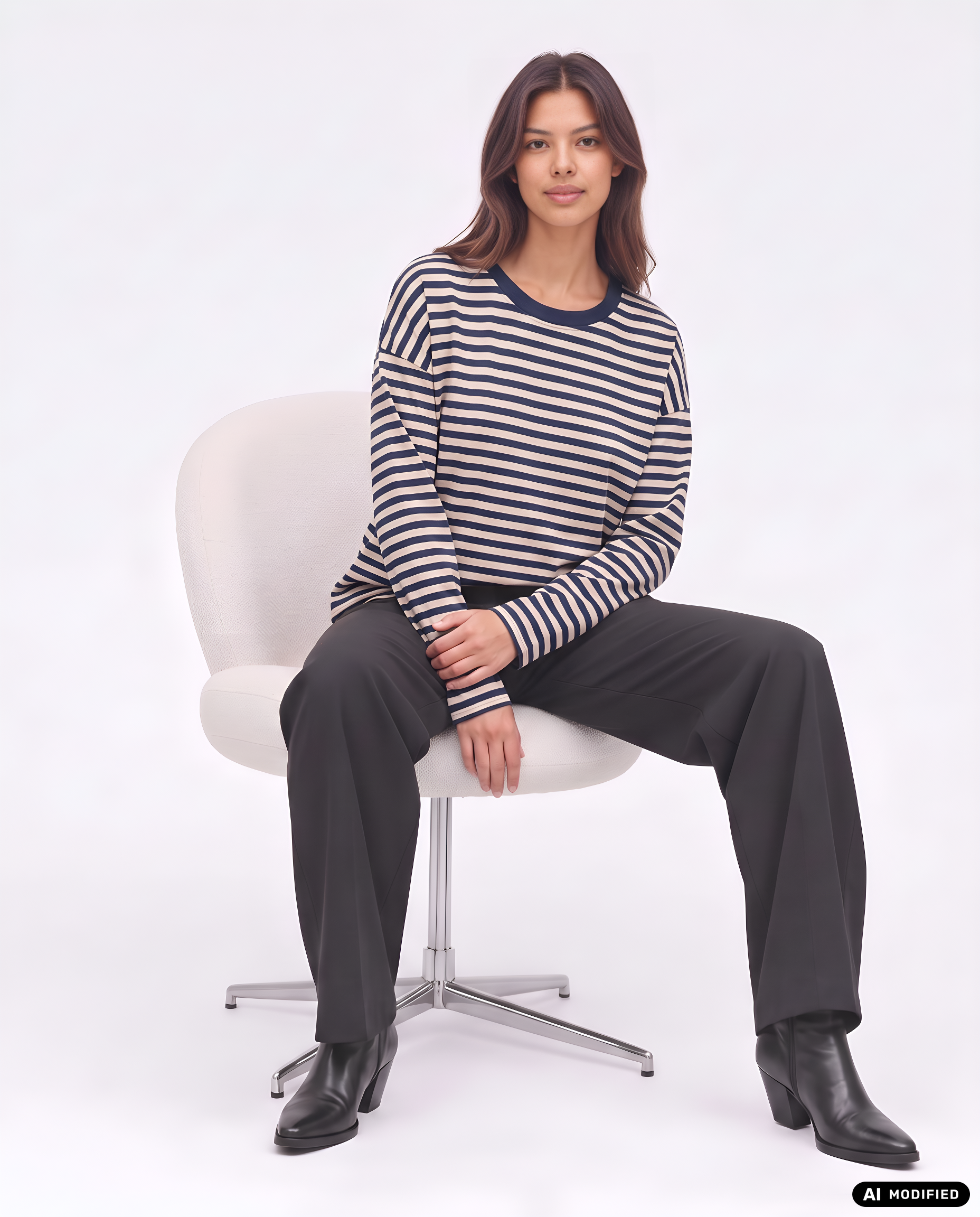 Sweatshirt mit Streifen