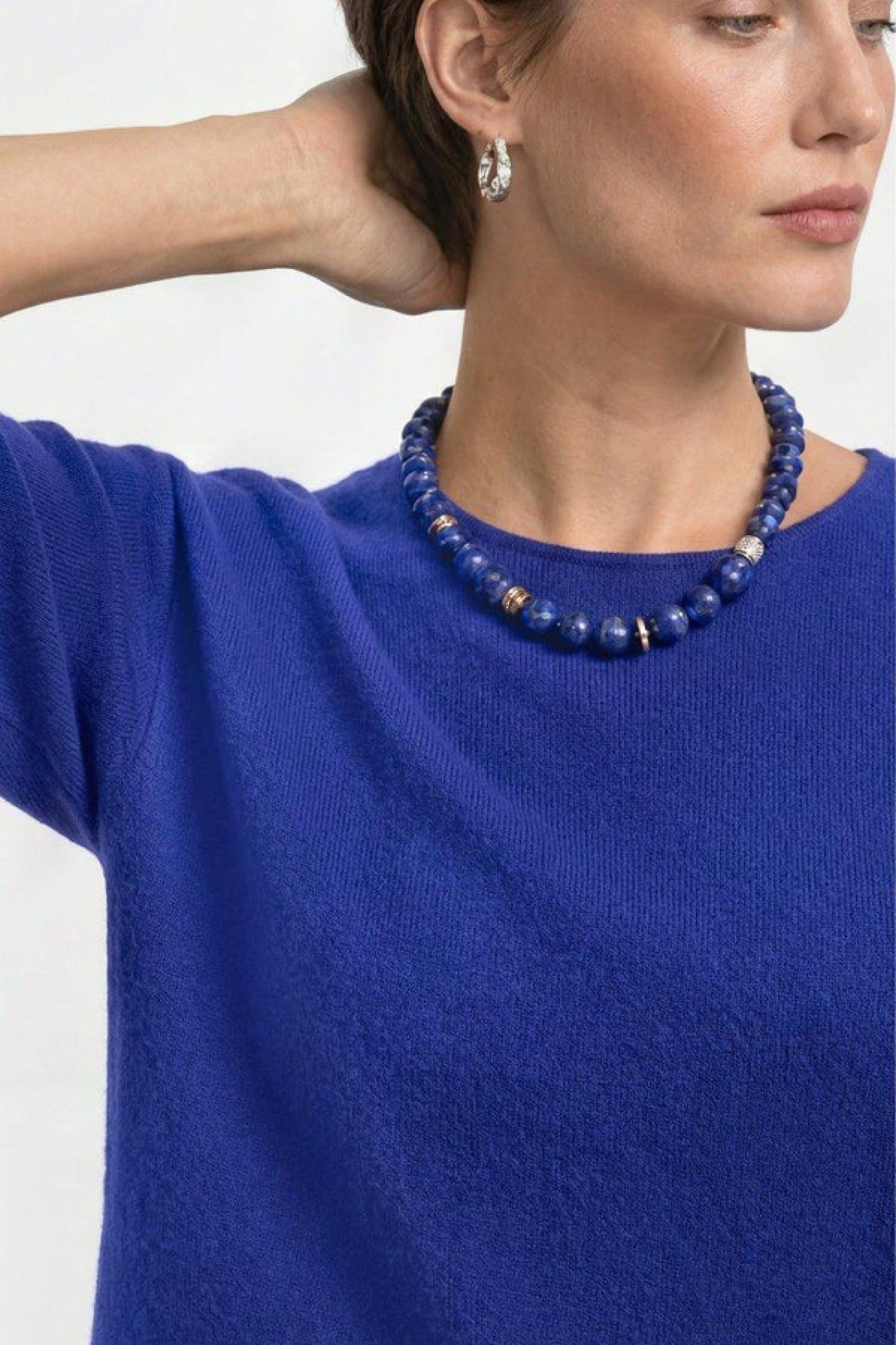 Kurzarm Strickpullover
