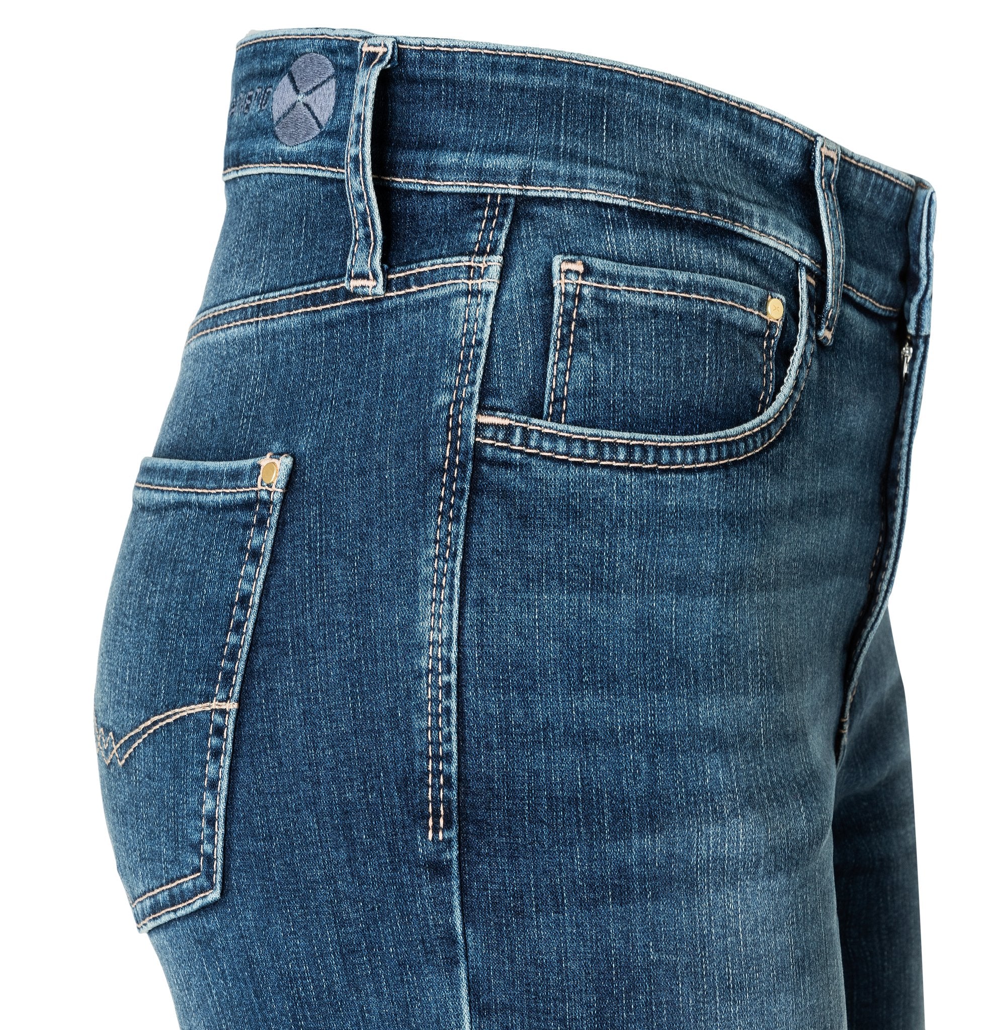 MAC Skinny Fit Medium Blue Basic Wash