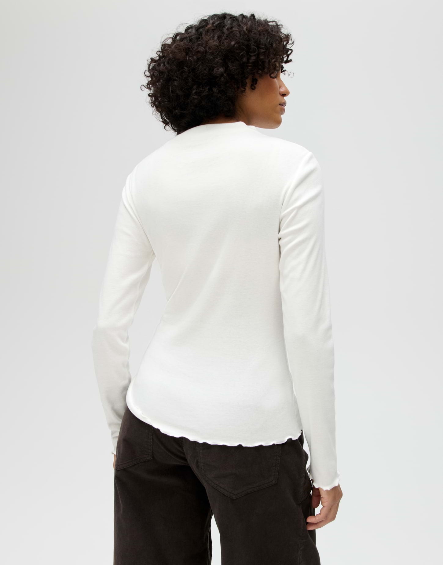 SONINCHEN Slim Rippshirt aus weichem Jersey