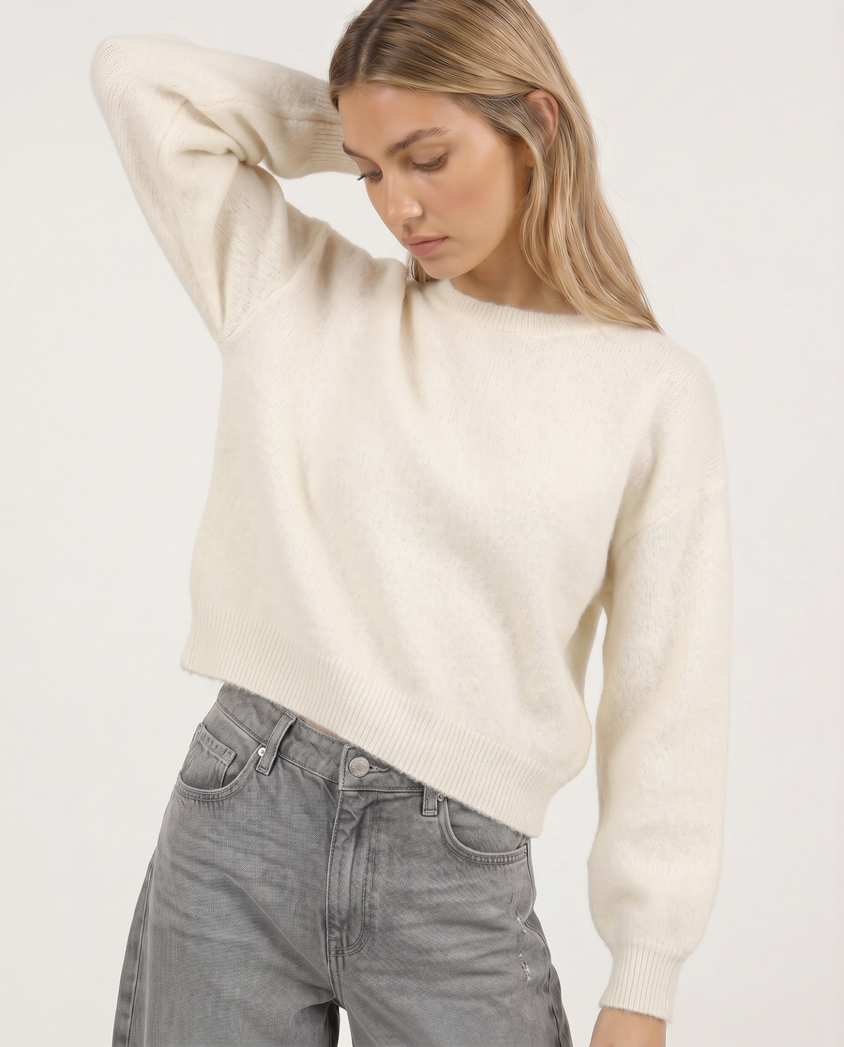 Goose Flash Strickpullover Offwhite