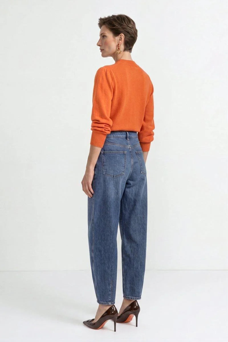 Barrel-Baumwolljeans