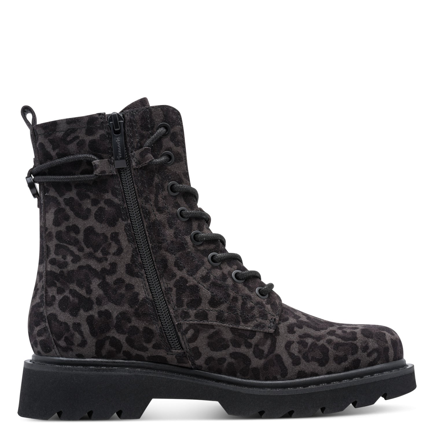 Leder Boots in Leo-Optik