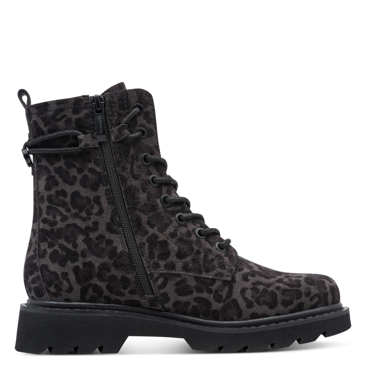 Leder Boots in Leo-Optik