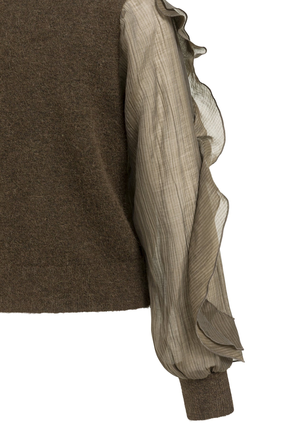 Pullover mit Rüschenärmeln
