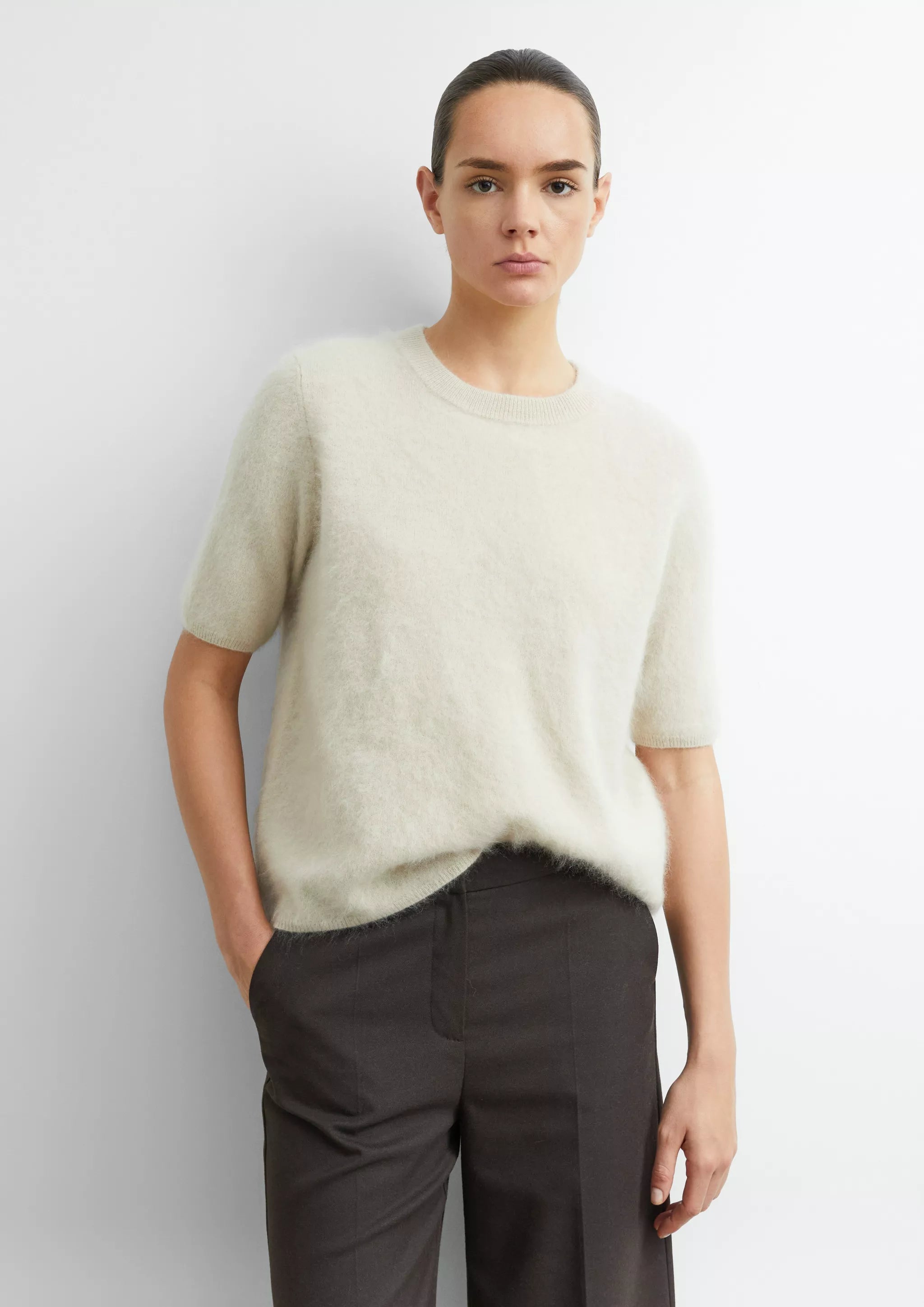 Comma Strickpullover Brown
