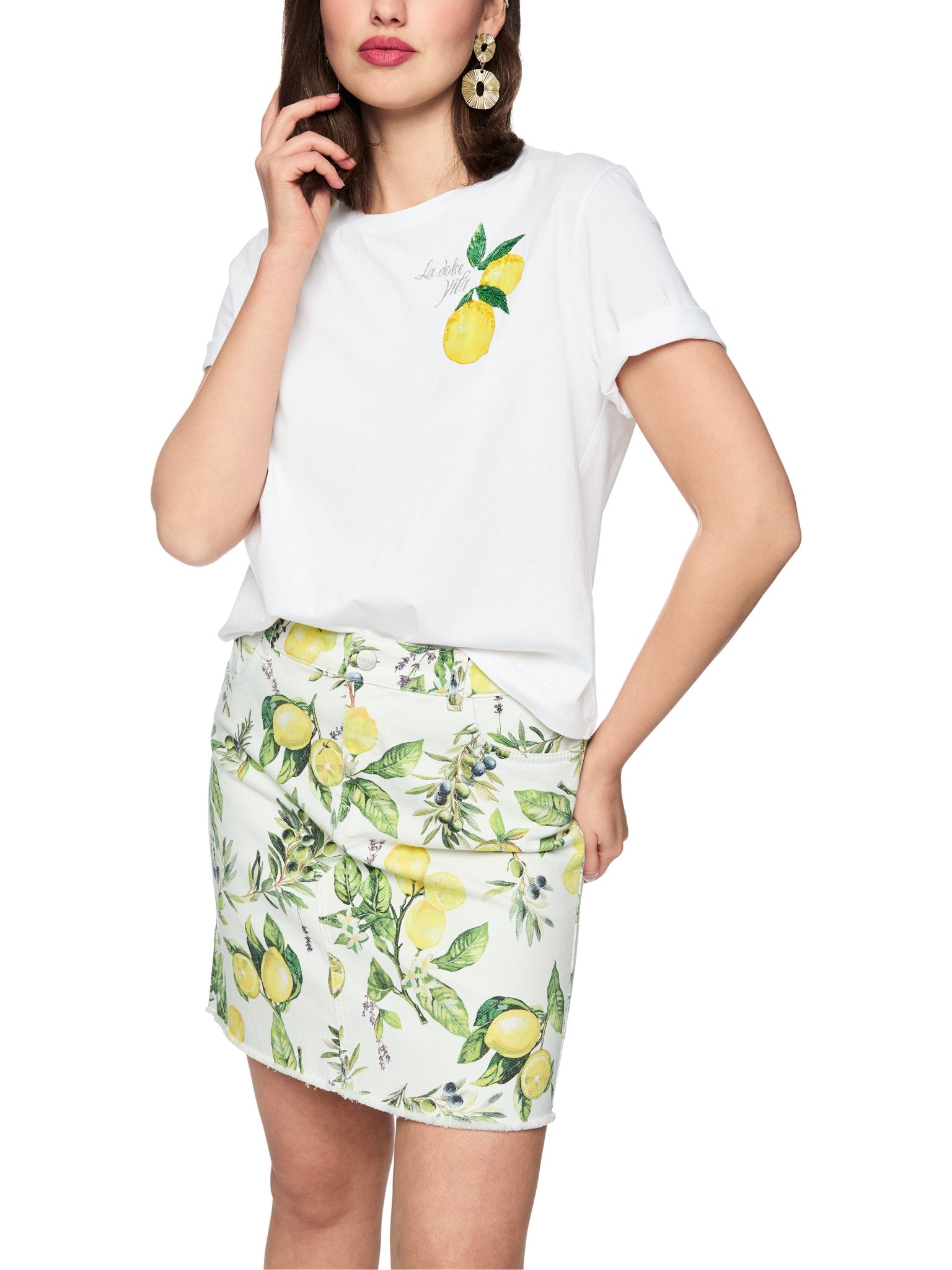 Baumwollshirt mit Zitronen