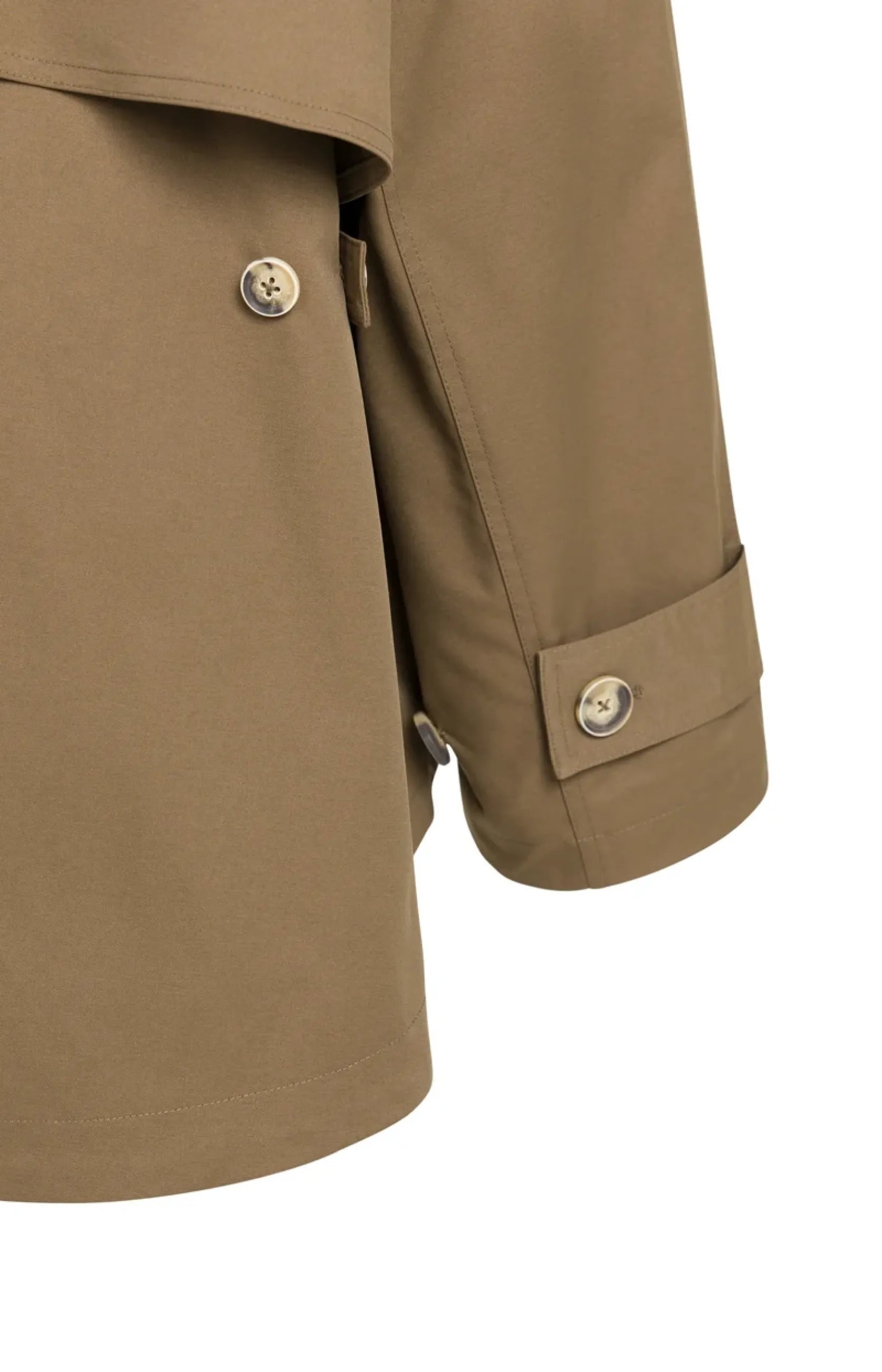 A-Linien-Trenchjacke mit Stehkragen