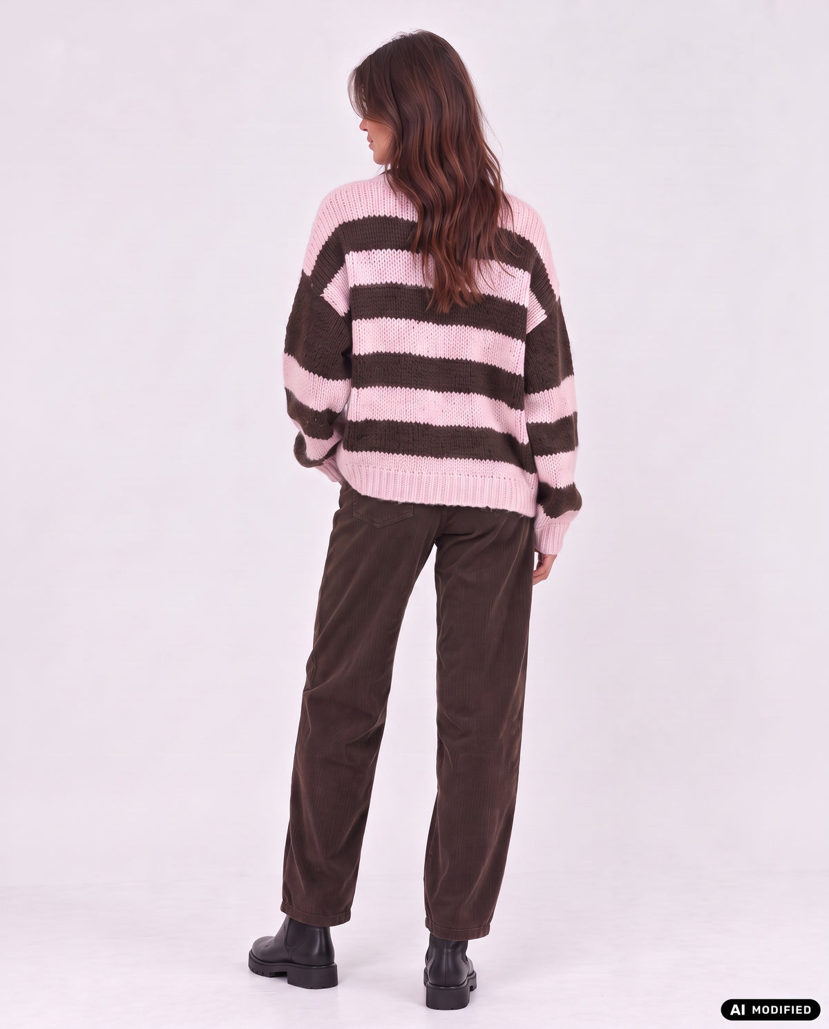 Strickjacke mit Streifen