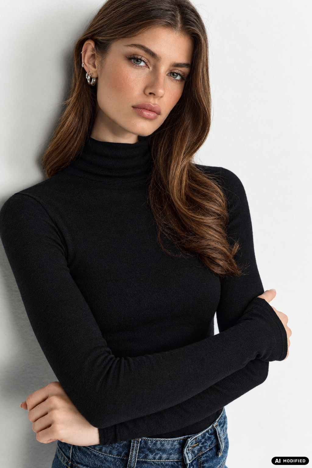 Longsleeve mit Turtle Neck