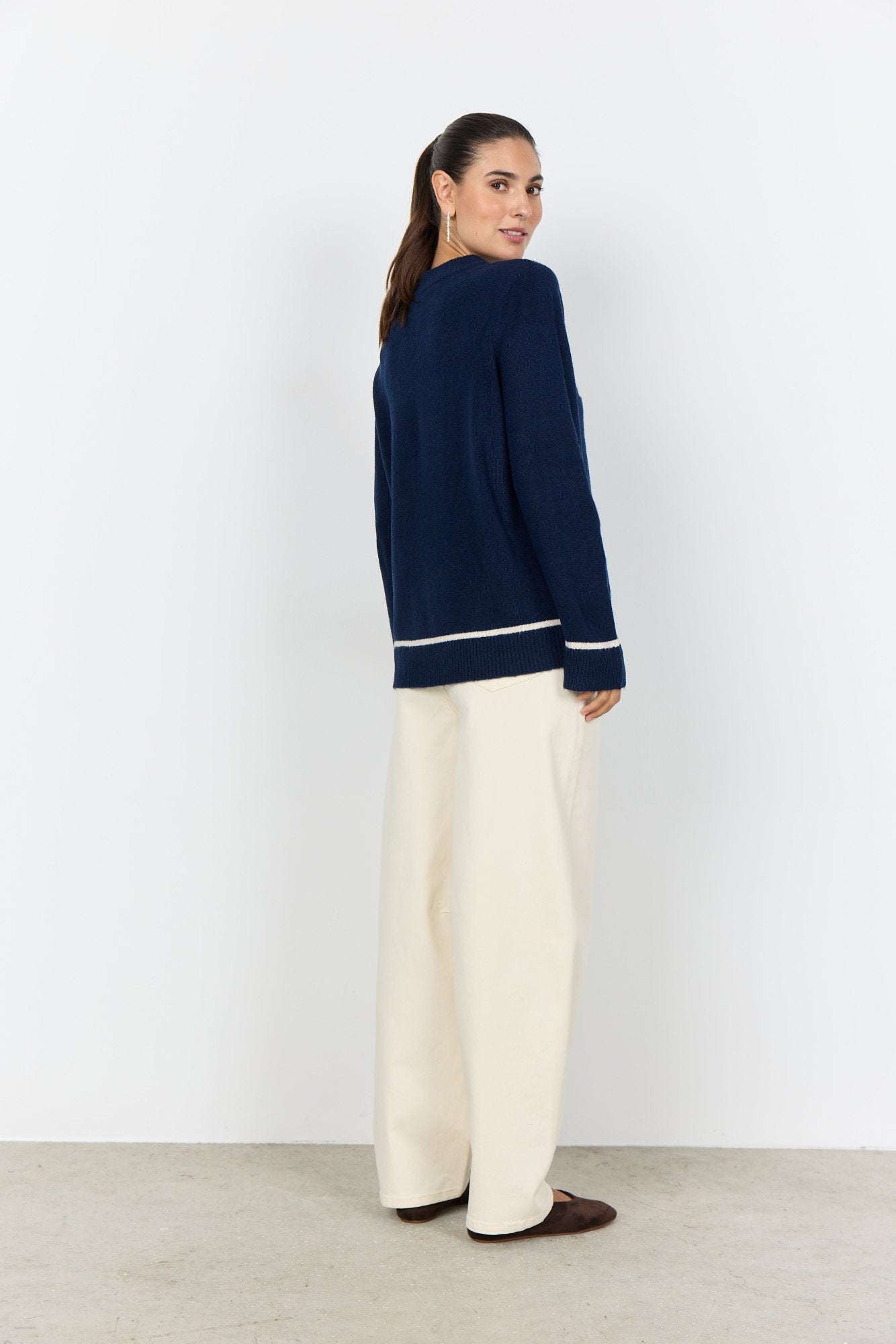 Soyaconcept Strickpullover Navy Melange Combi