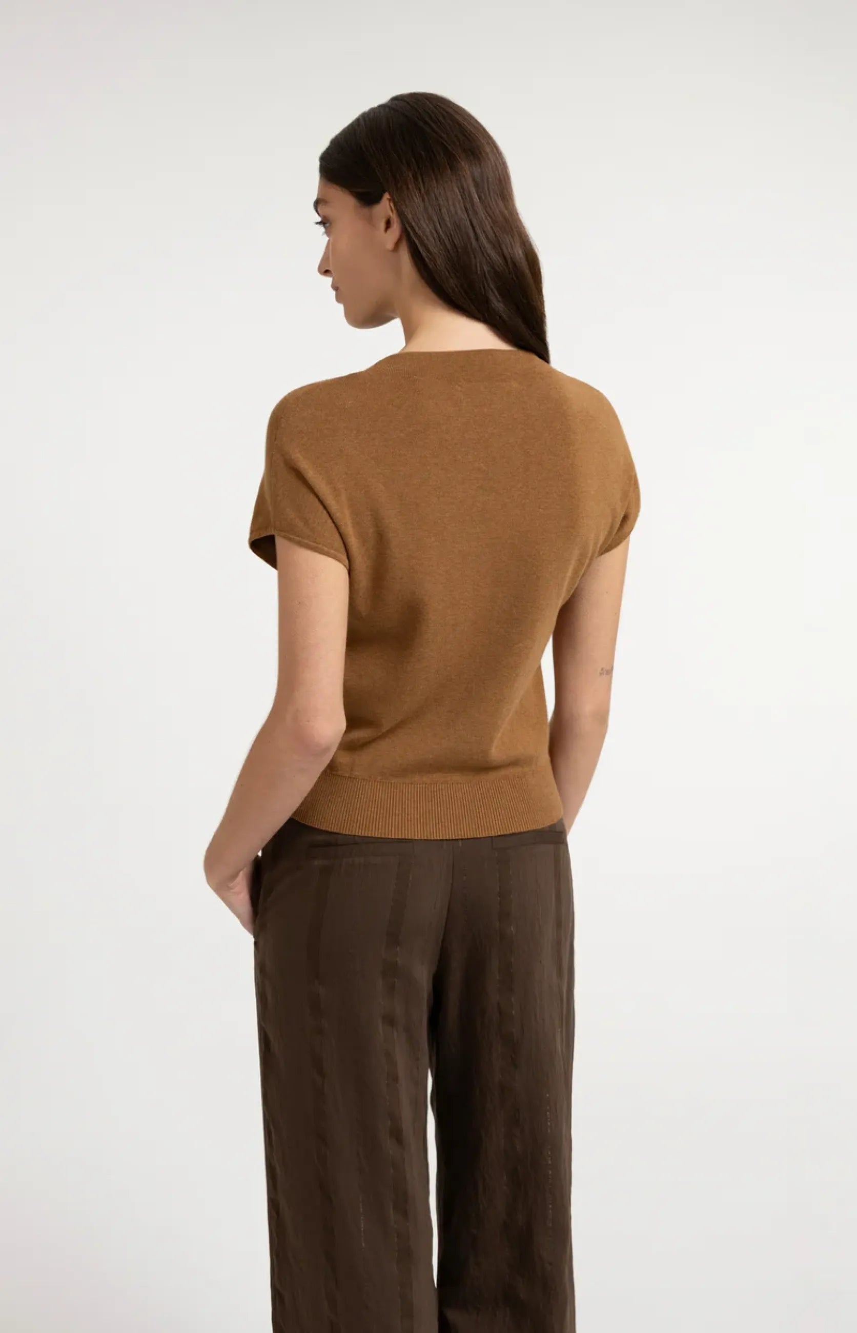 Strickcardigan mit Kurzarm