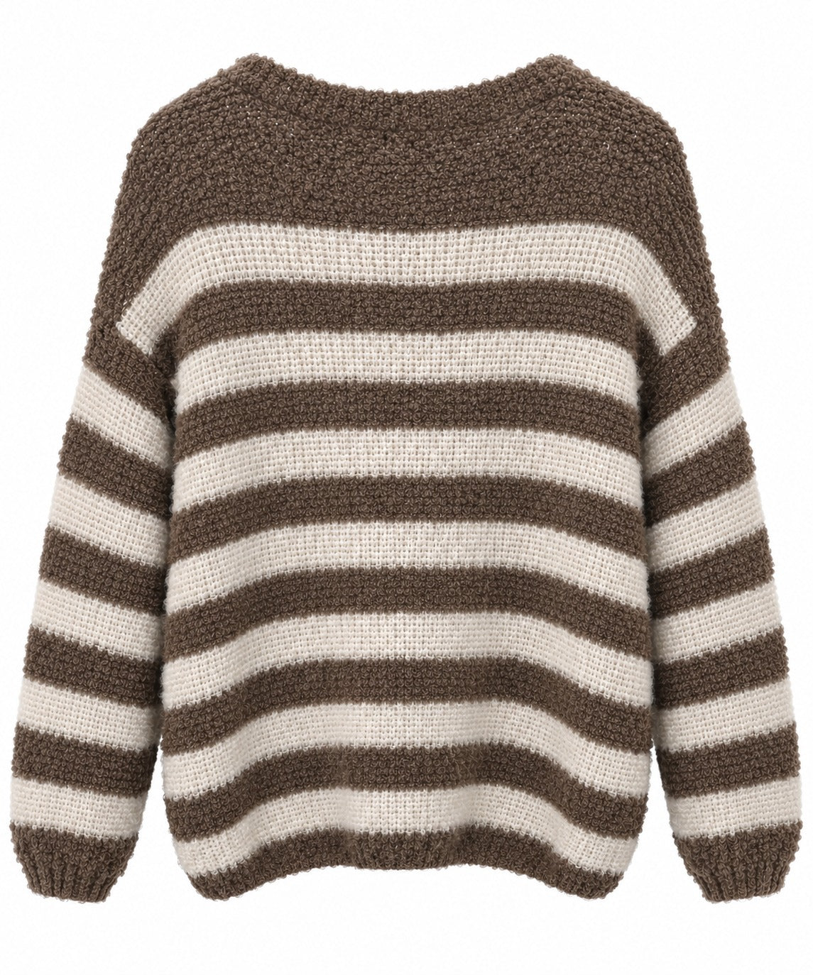 Strickpullover mit Streifen