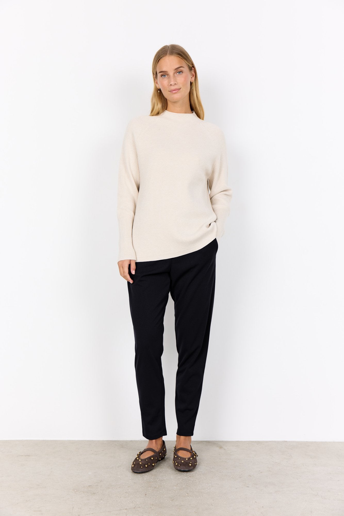 Soyaconcept Strickpullover Cream Melange