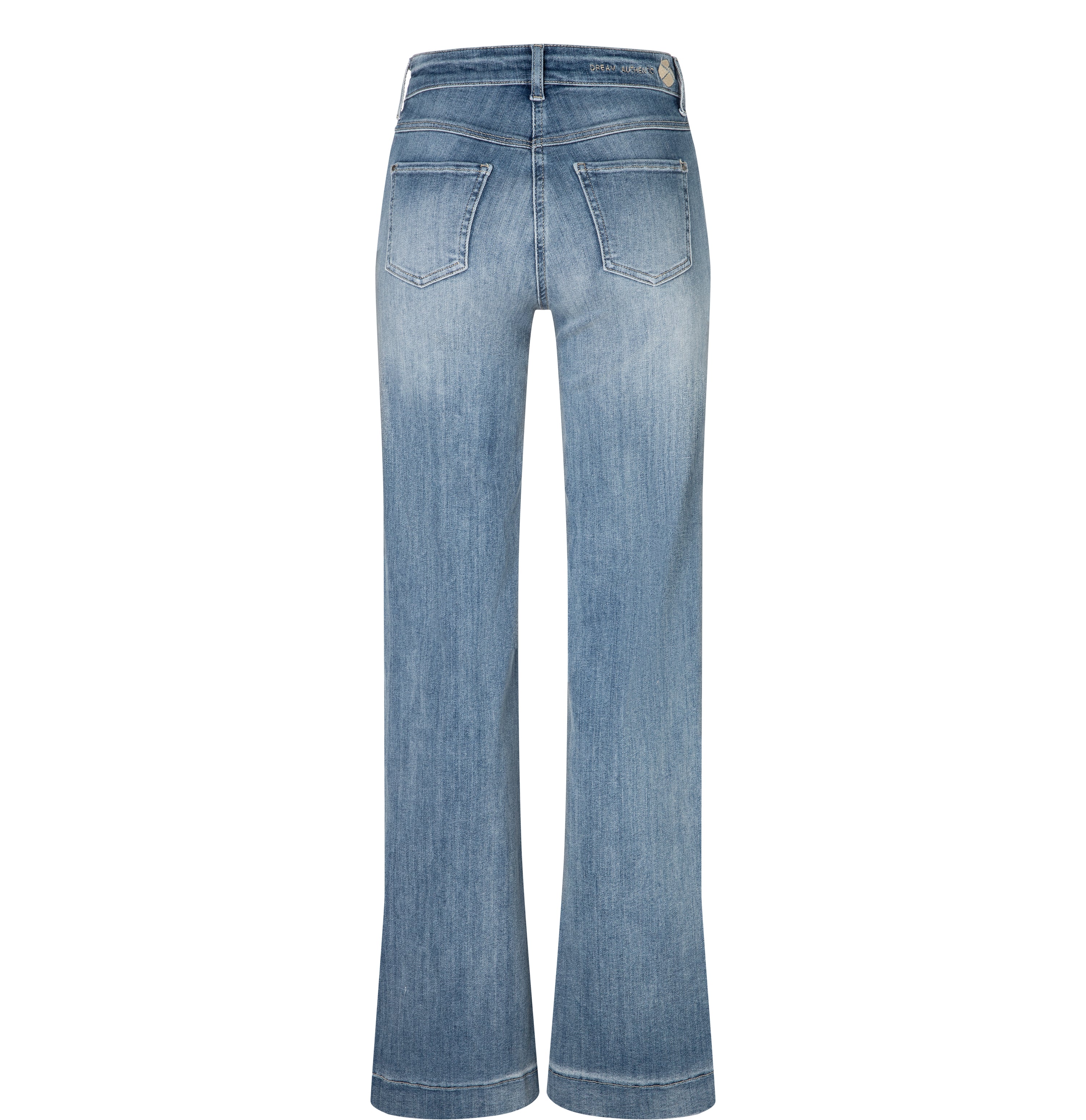 MAC Wide Leg Authentic Sky Blue Wash