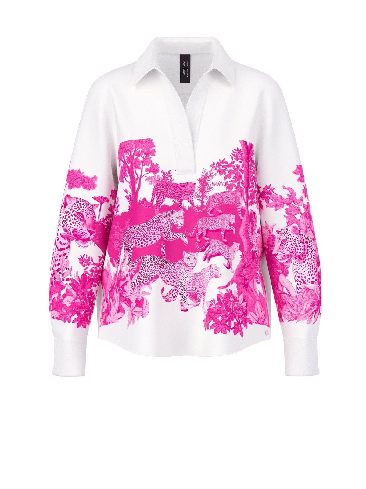Bluse mit grafischem Leo-Print