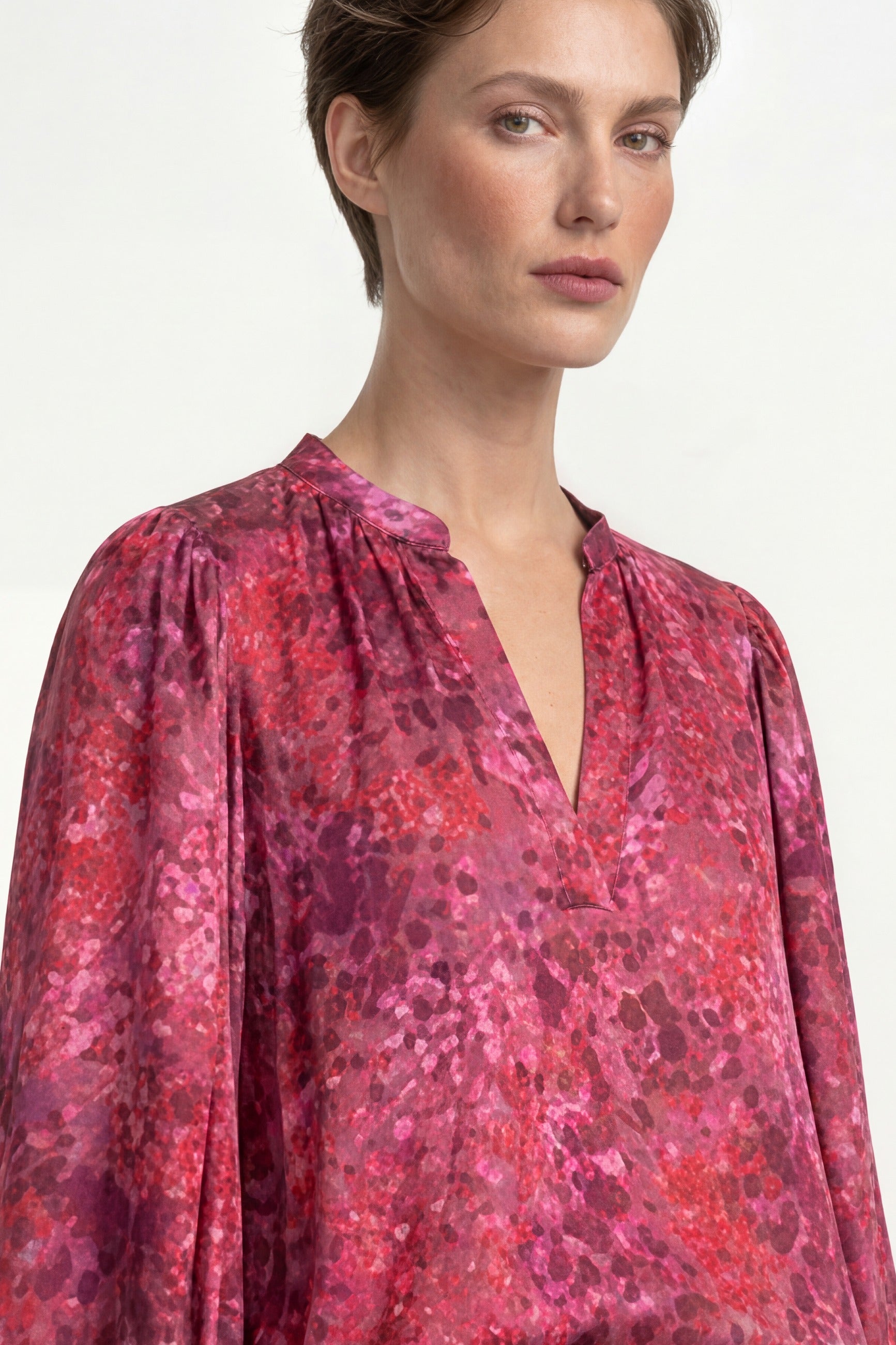 Bluse mit Ballonärmeln