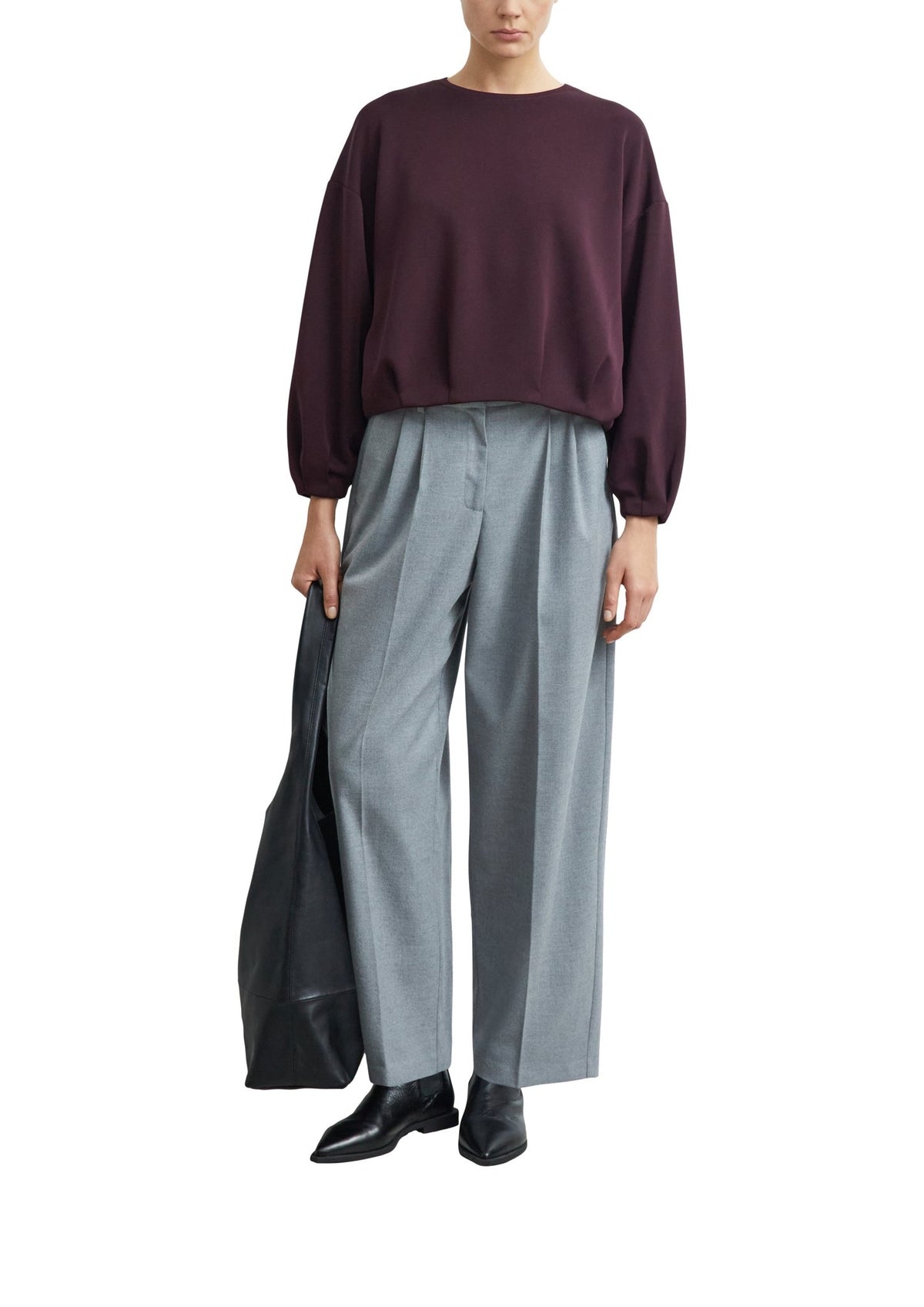 Sweatshirt mit Ballonsaum