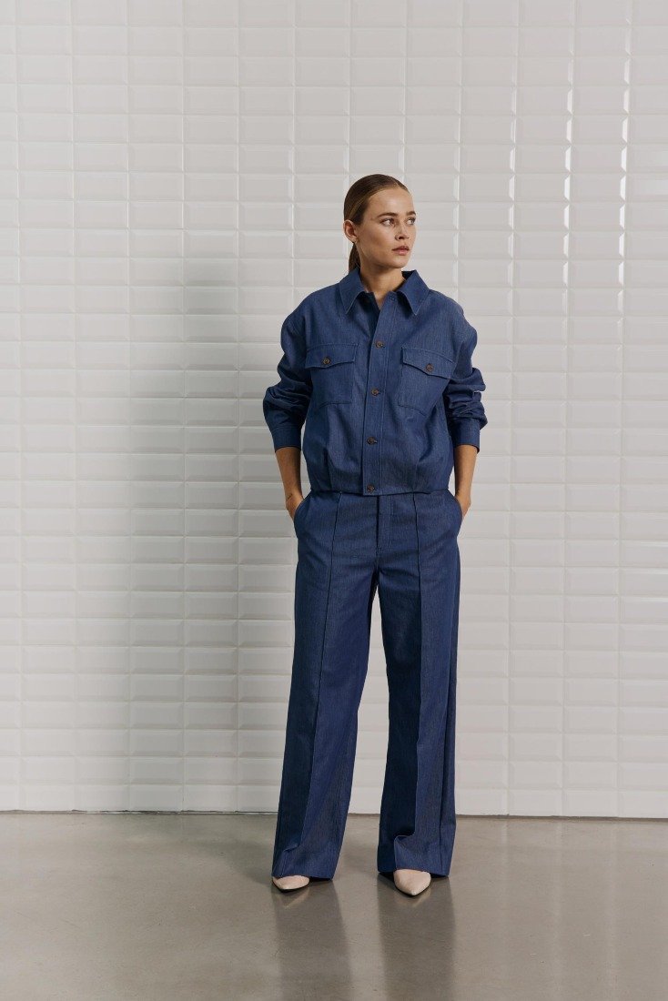 WithBlack Jeansjacken Indigo Ris