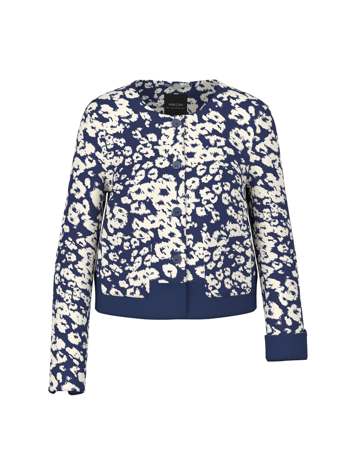 Kurze Jacke mit Leo-Print