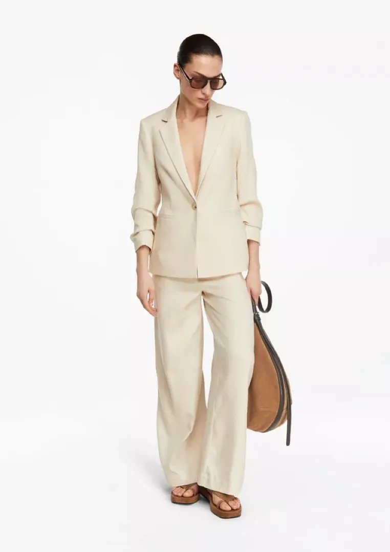 Businesshose Wide-Leg