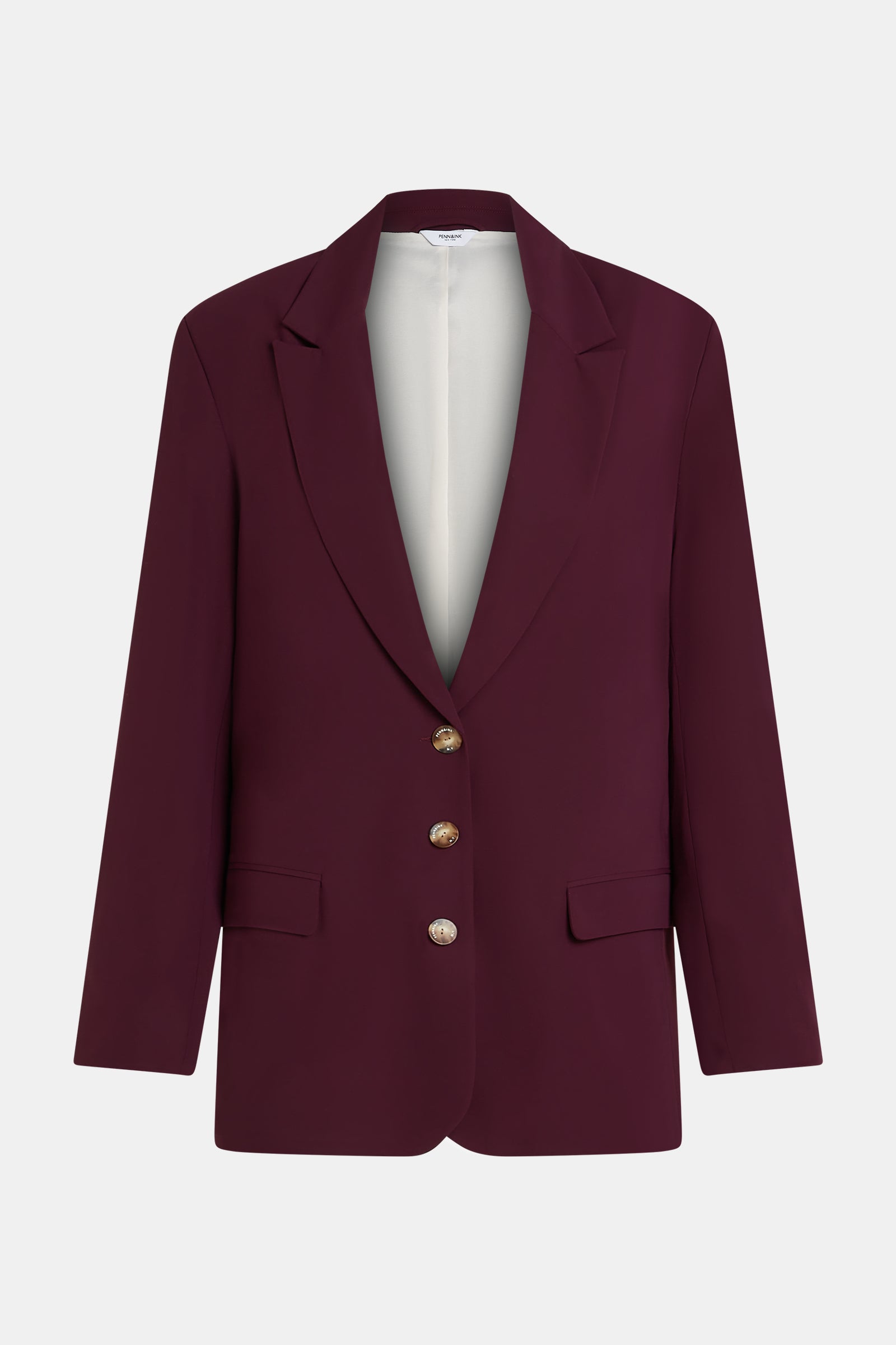 Penn & Ink Blazer Aubergine