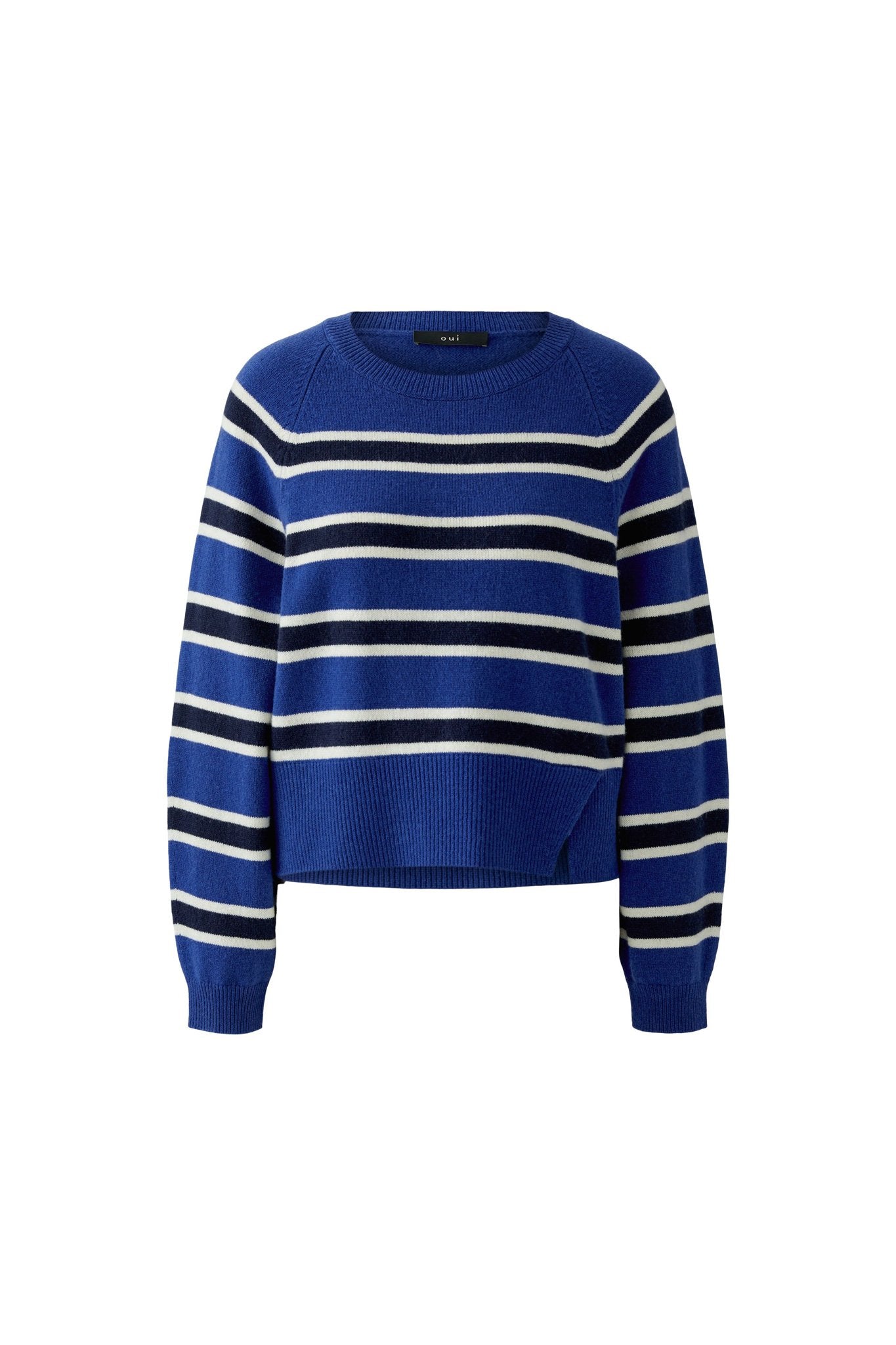 Strickpullover mit Streifen