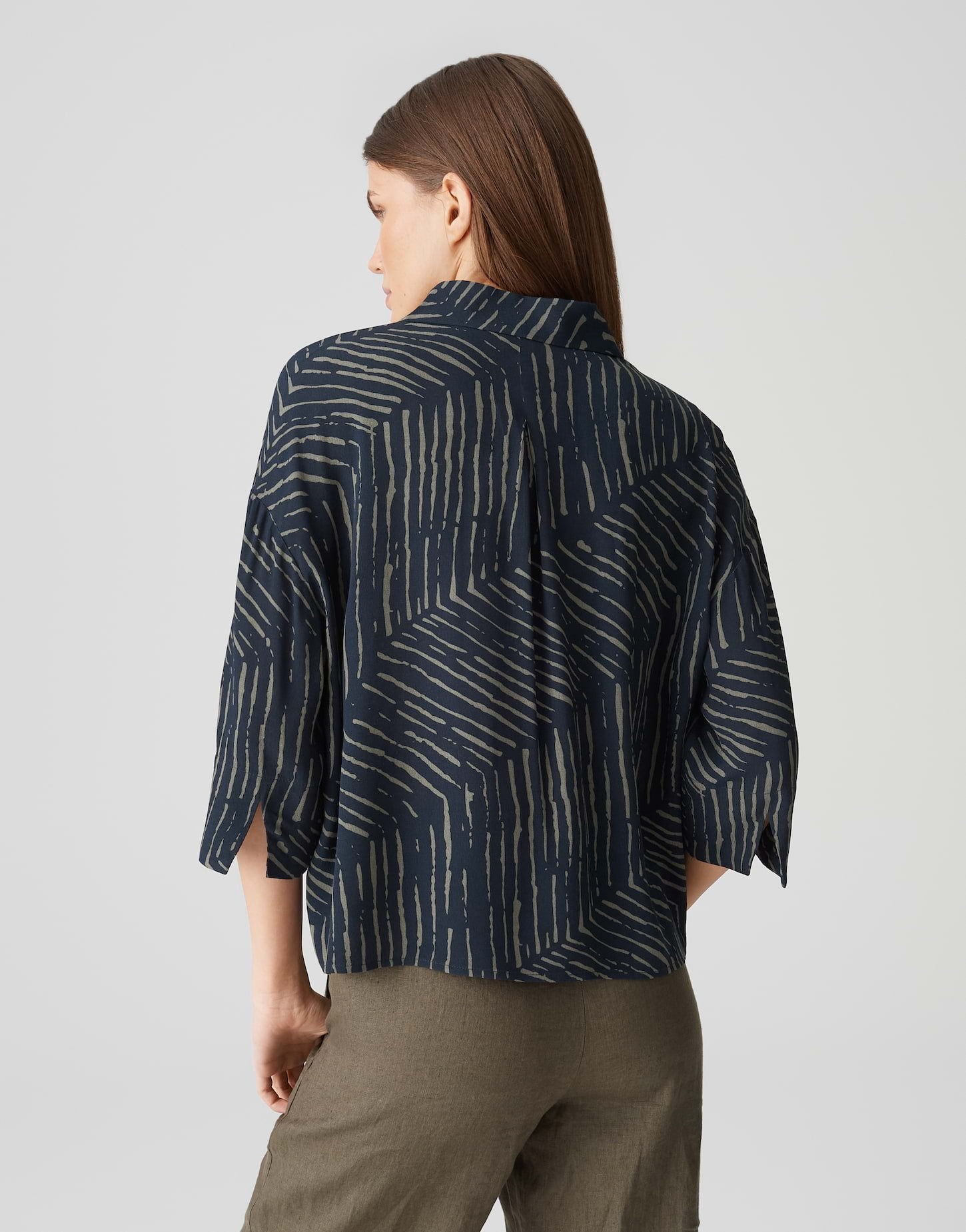 Opus blouses in antracietblauw