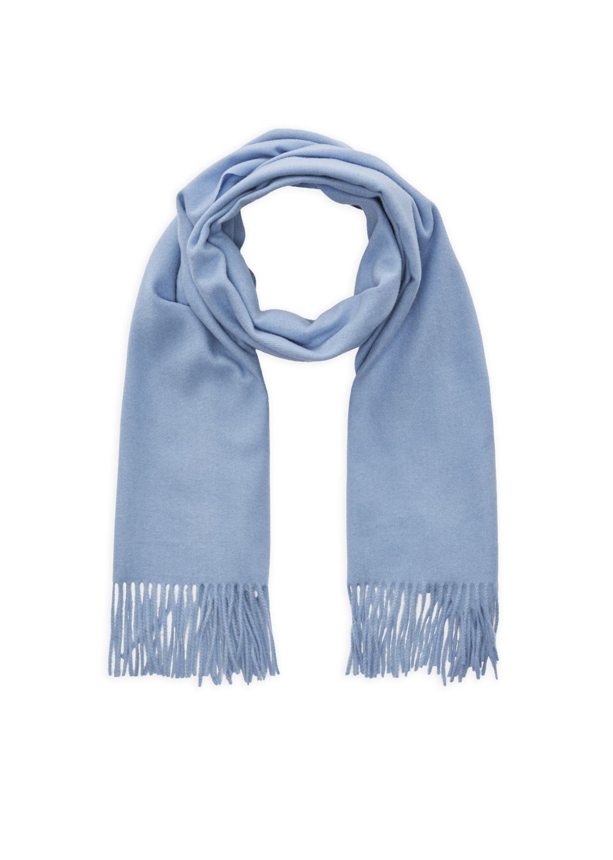 Woll-Schal mit Fransen