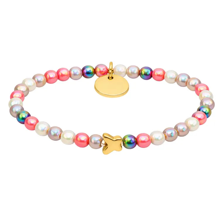 Perlenarmband Mixed Coralle 6mm