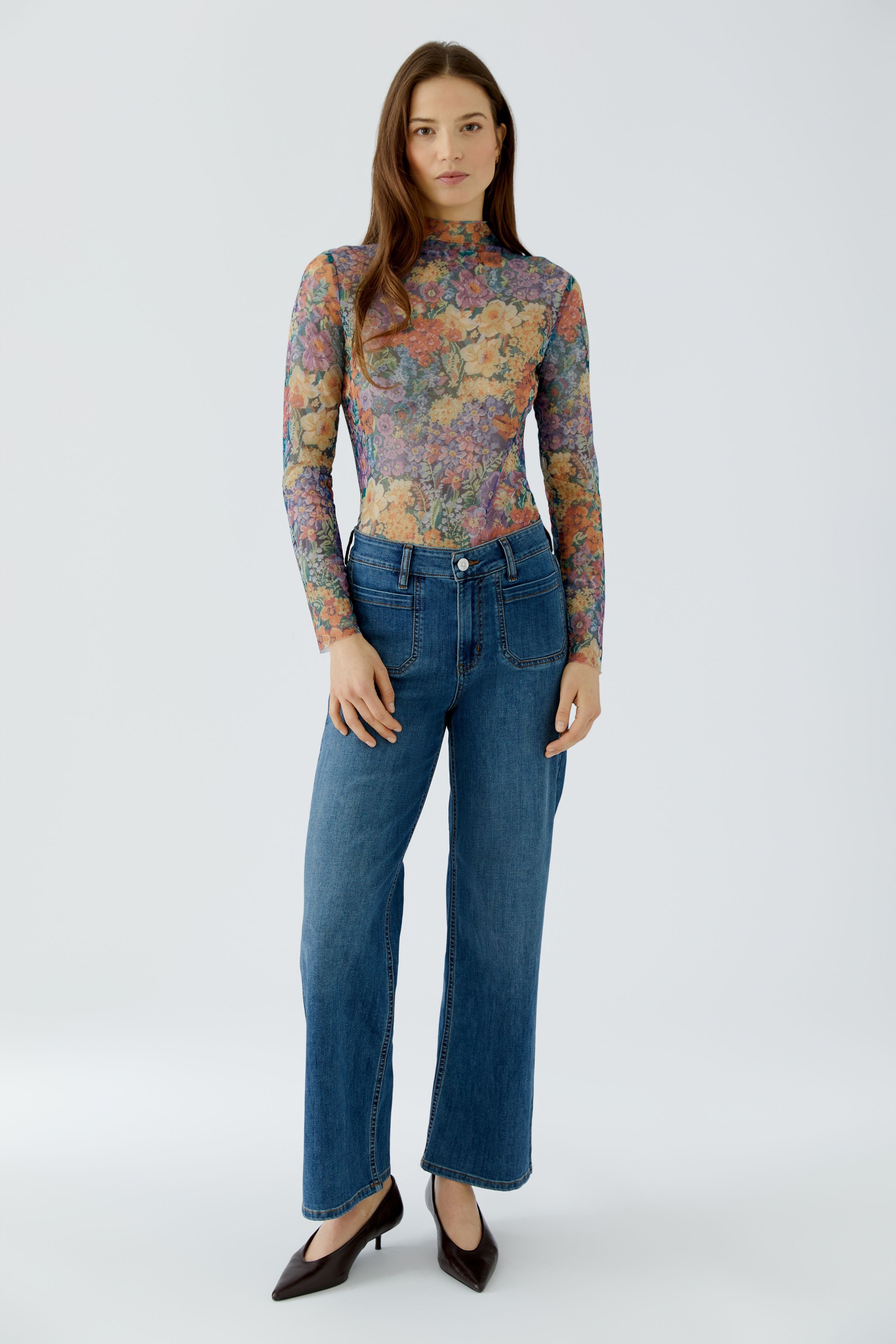 Longsleeve mit Blumenprint