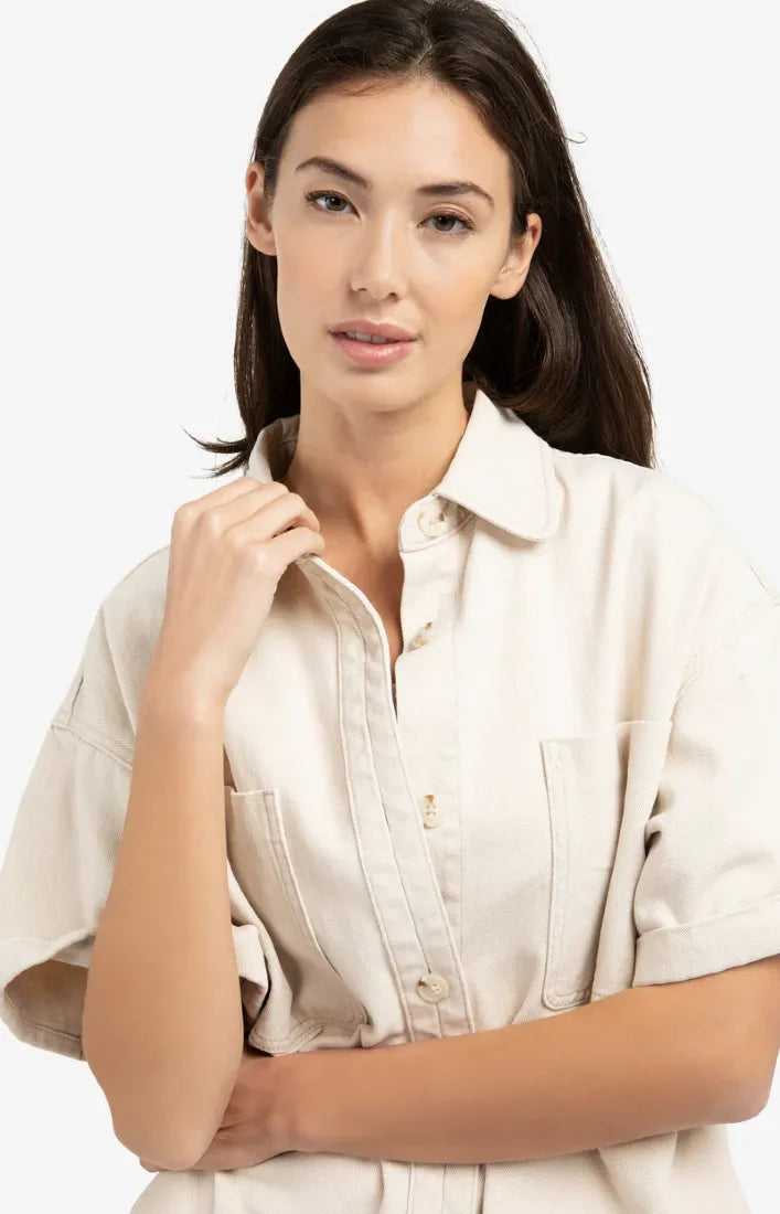 Yaya Jeansjacken Desert Beige Denim