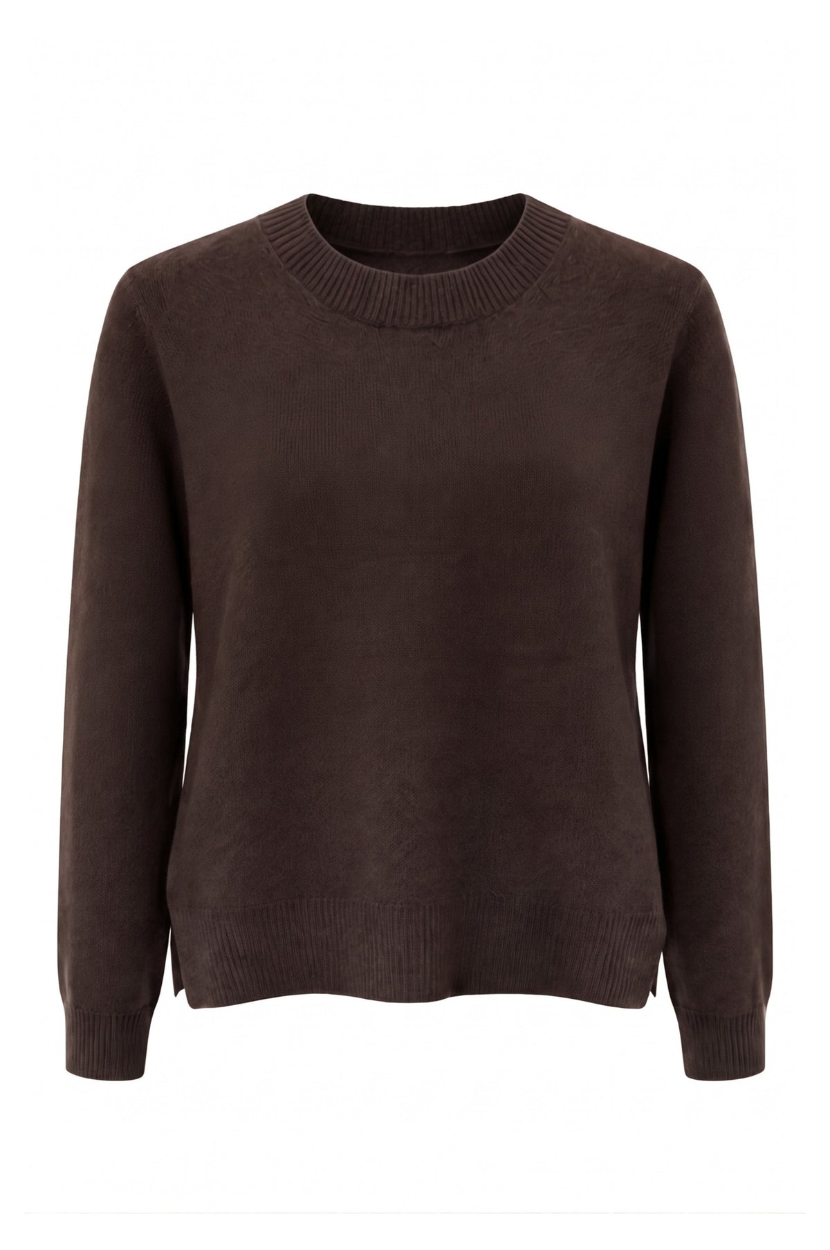 Strickpullover mit Saumschlitzen