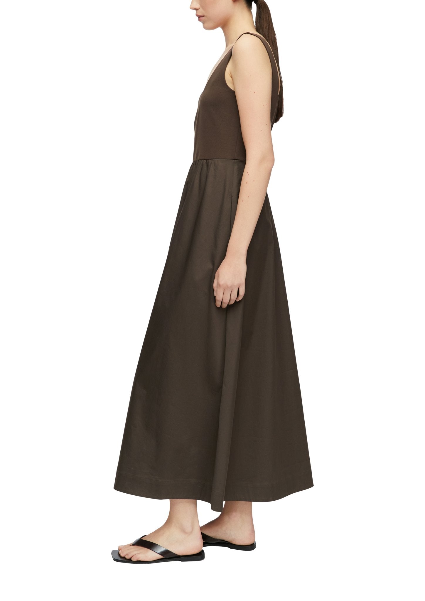 Kleid mit Popeline-Rock