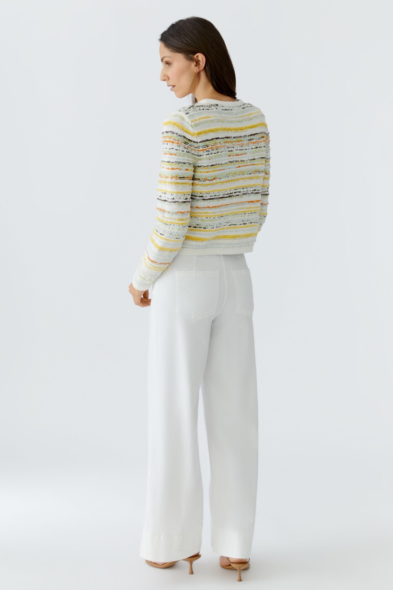 Strickjacke in Multicolor-Jacquard
