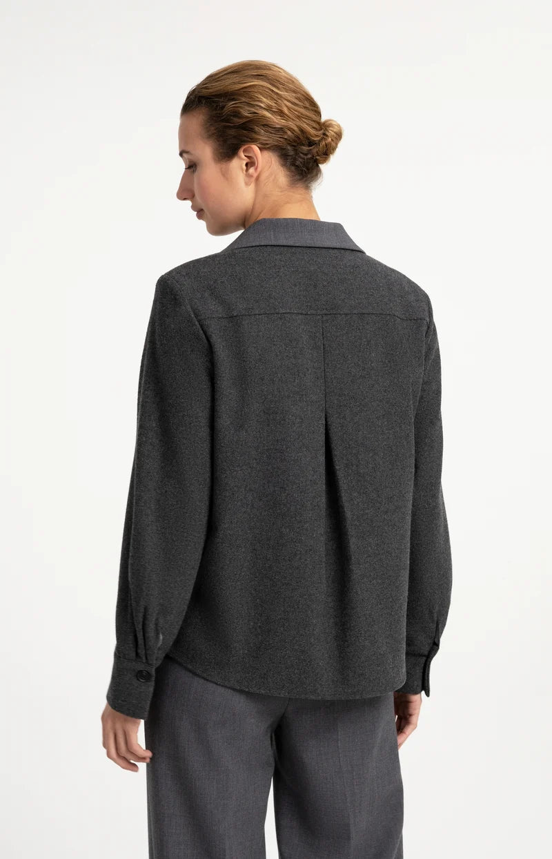 Blazer mit Kontraststoff